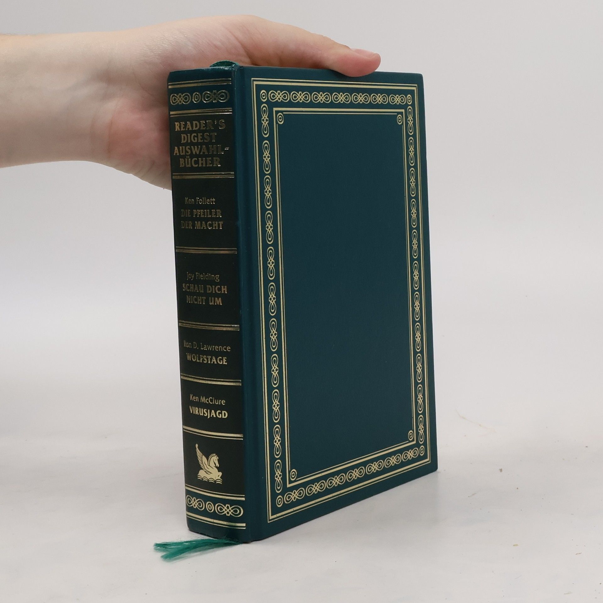 Ken Follett Reader's Digest Auswahlbücher. Die Pfeiler der Macht. Schau dich nicht um. Wolfstage. Virusjagd