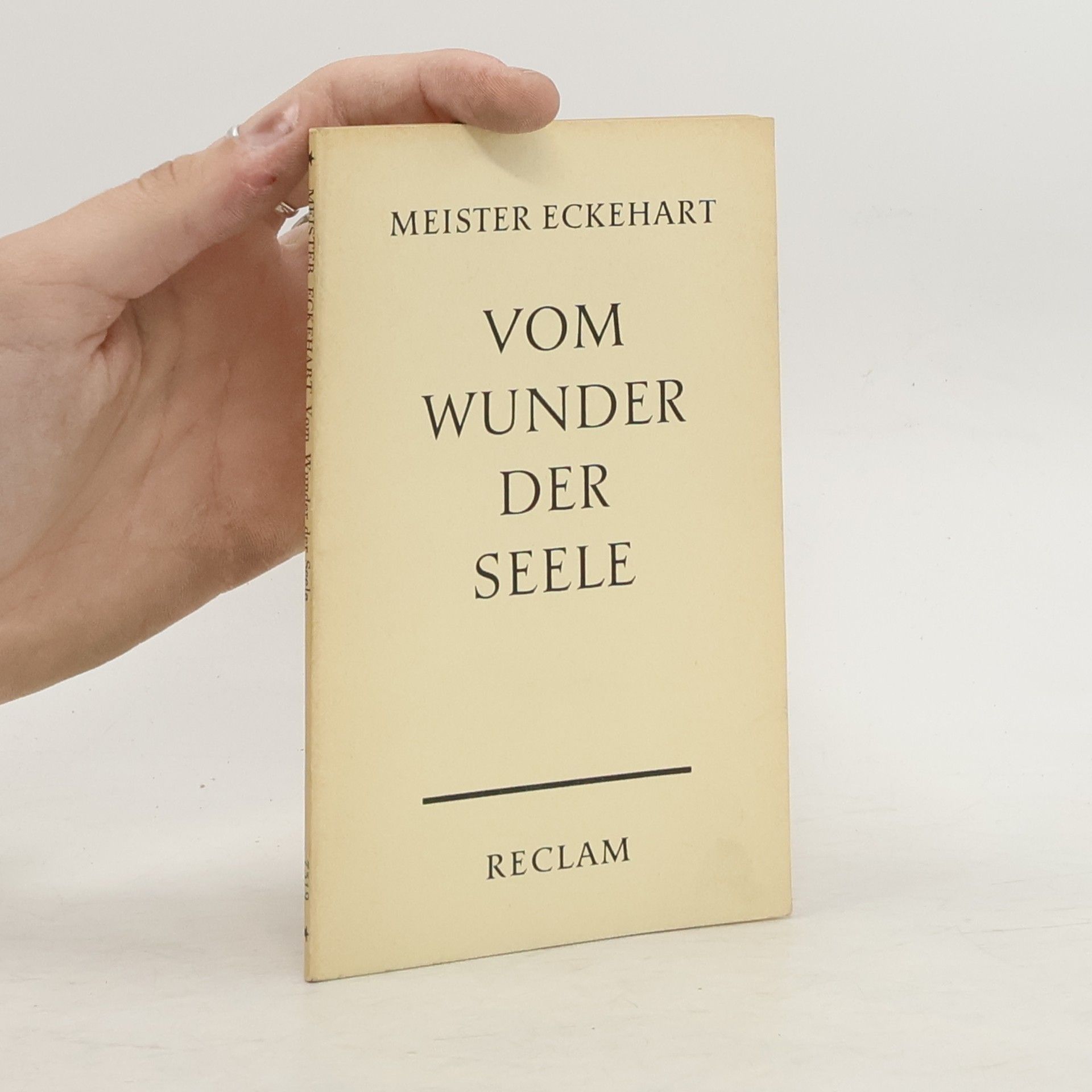 Majster Eckhart Vom wunder der Seele