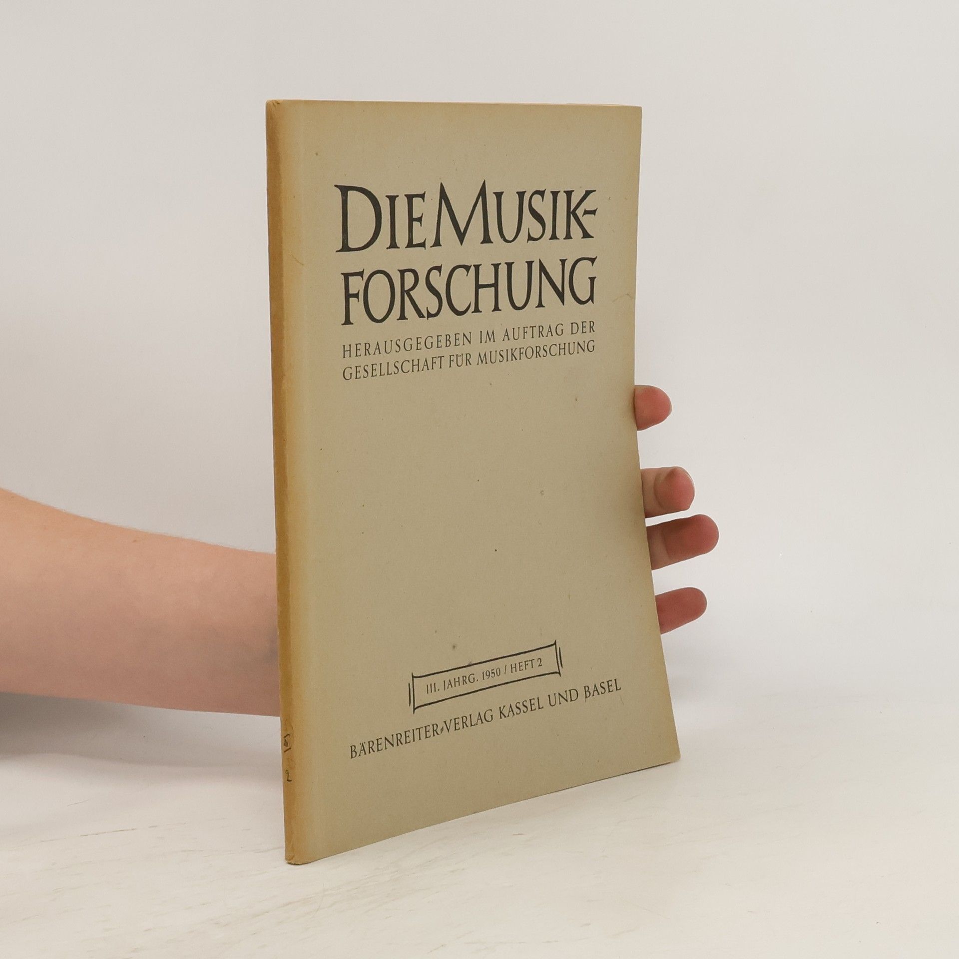 Collectif d'auteurs Die Musikforschung 2/1955