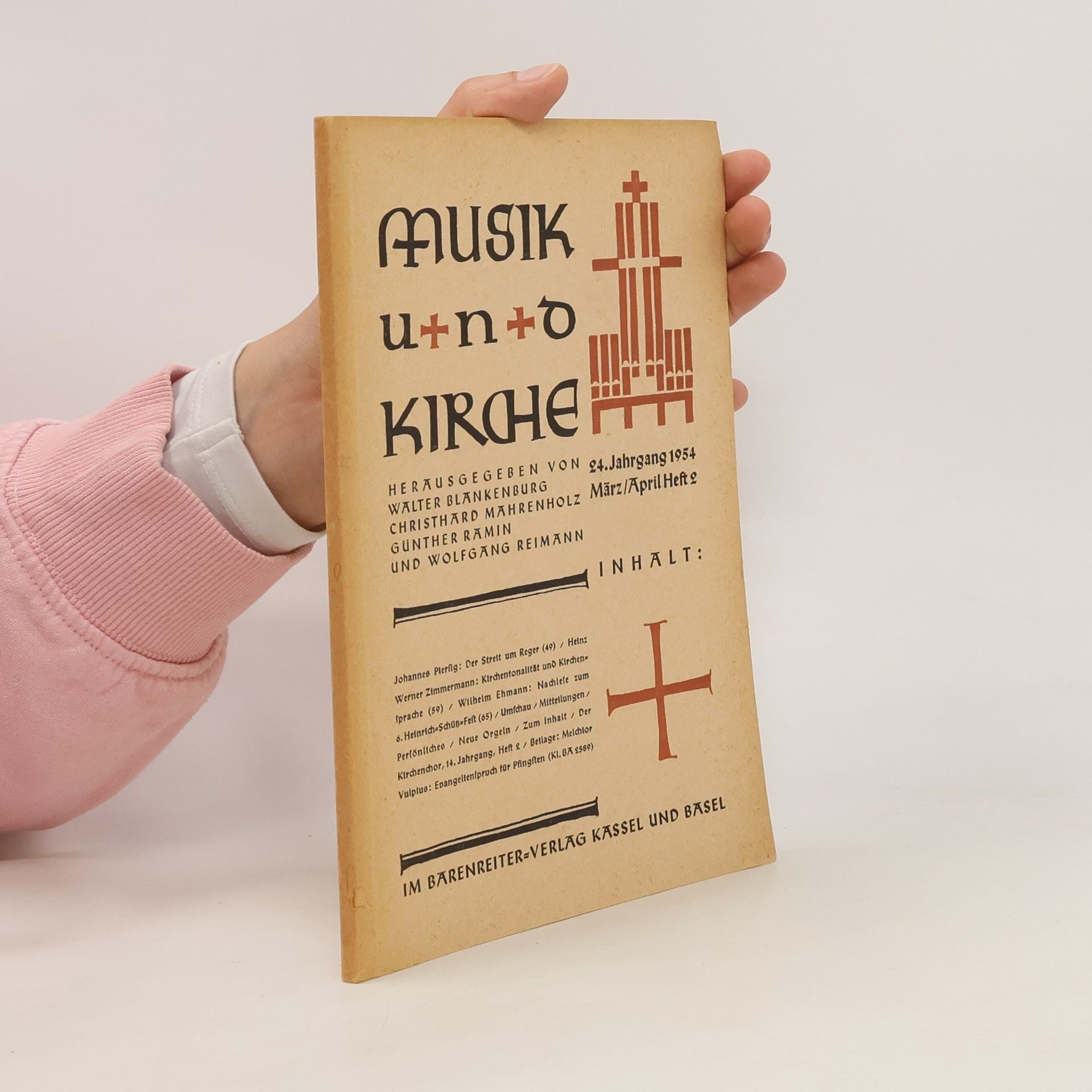 Auteurscollectief Musik und Kirche 24/1954, März/April Heft 2