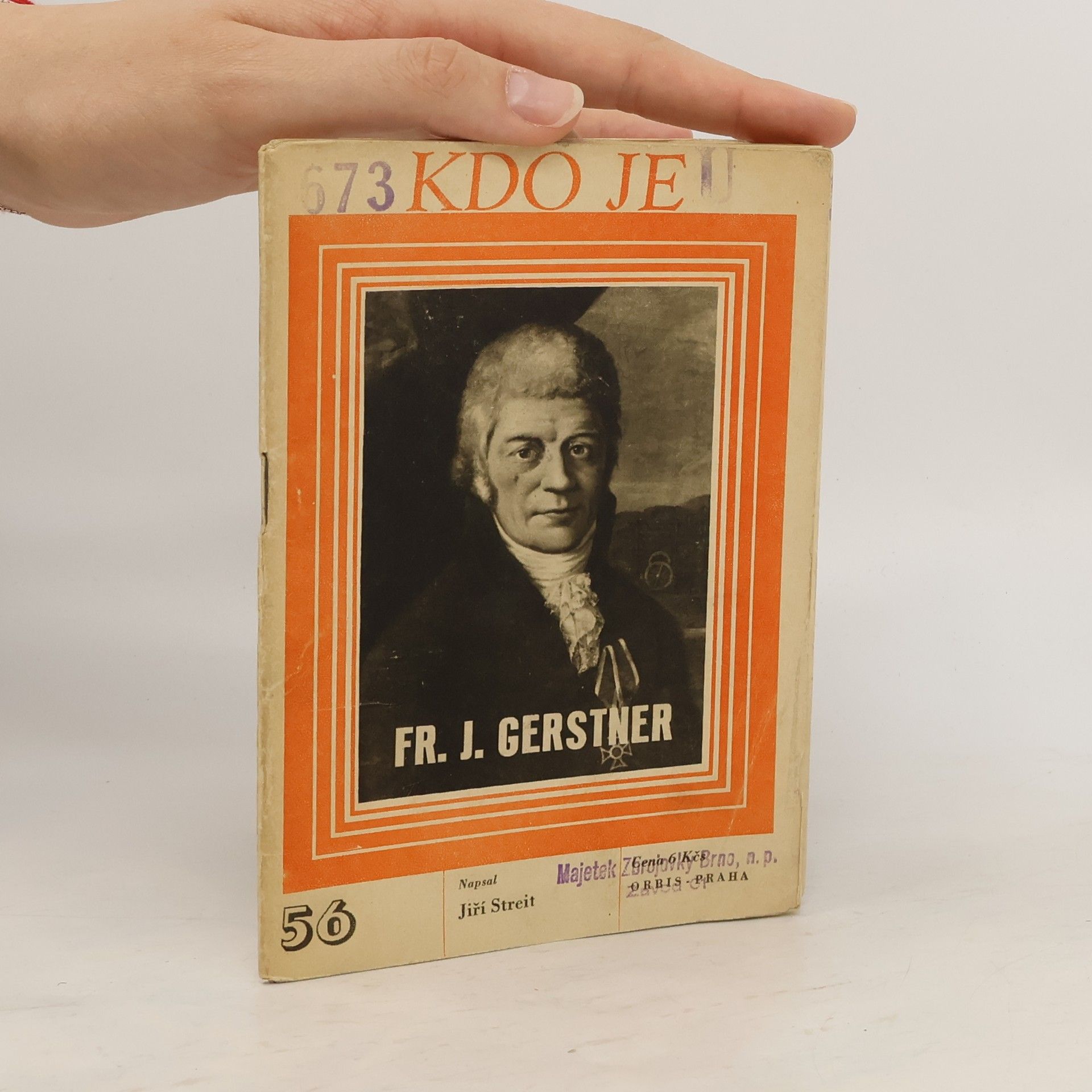 Jiří Streit Kdo je Fr. J. Gerstner