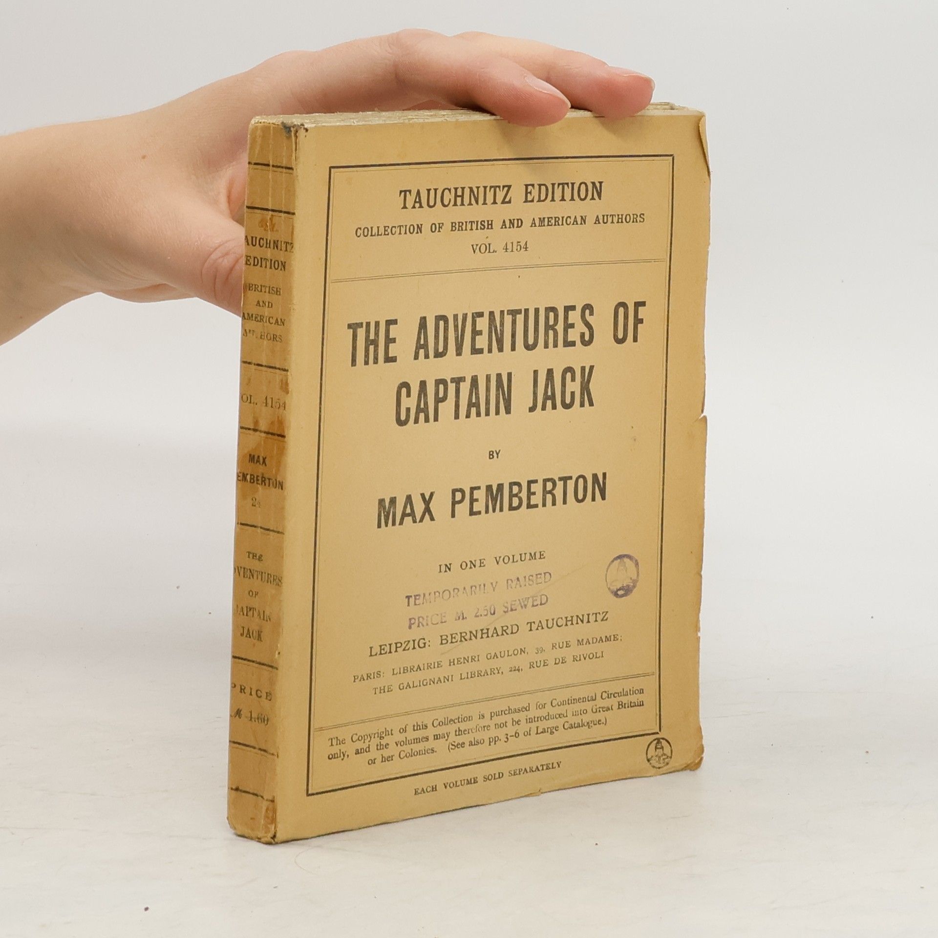 Max Pemberton The Adventures of captain Jack