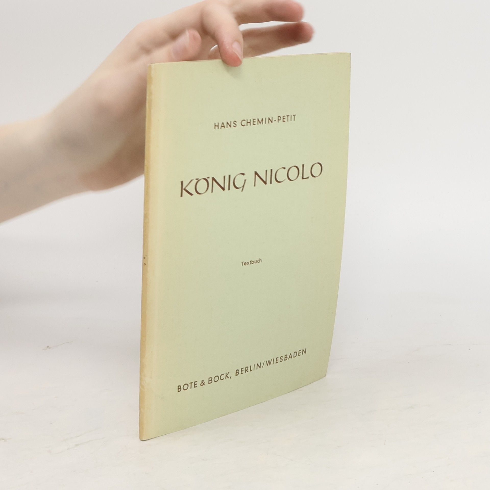 Hans Chemin-Petit König Nicolo