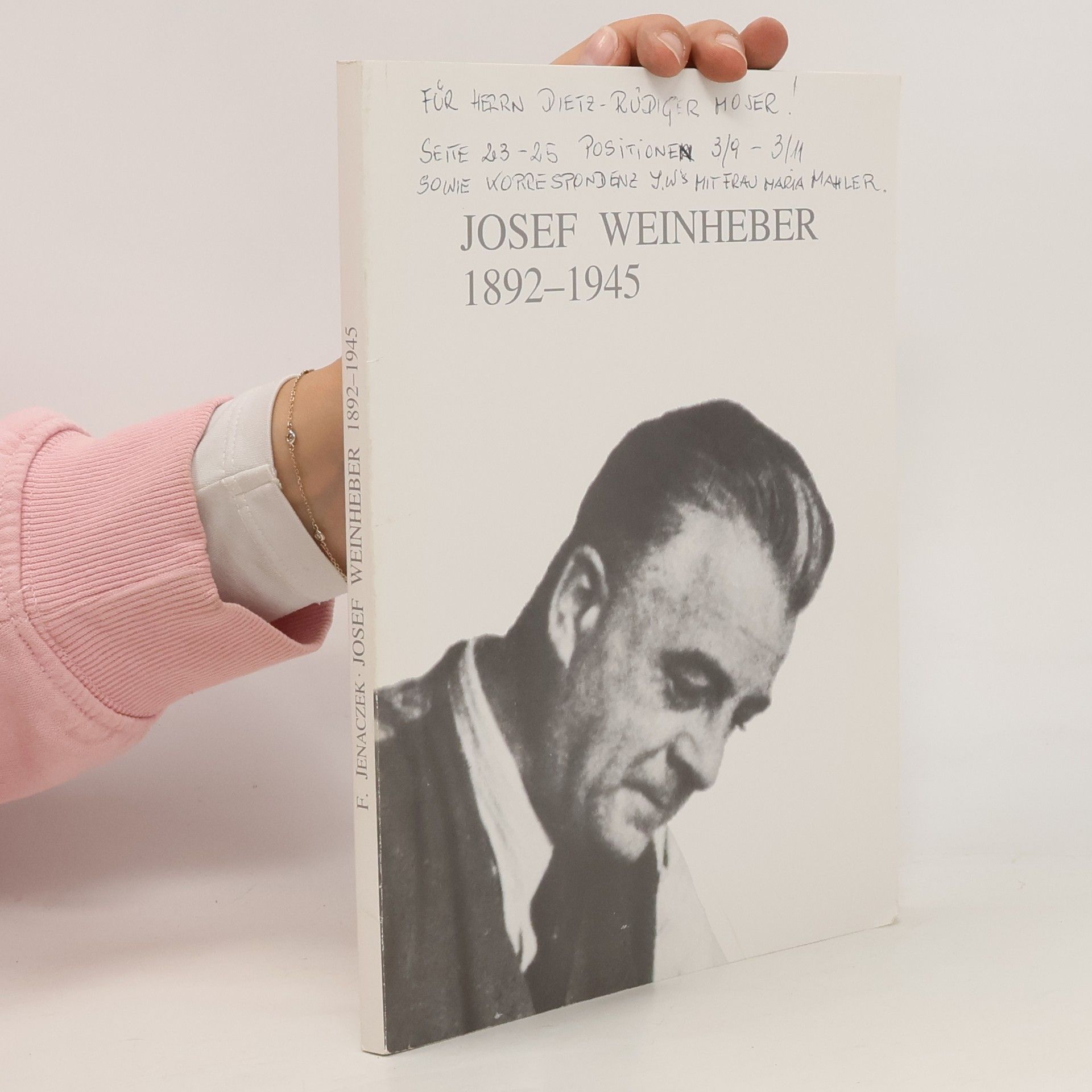 Friedrich Jenaczek Josef Weinheber 1892-1945