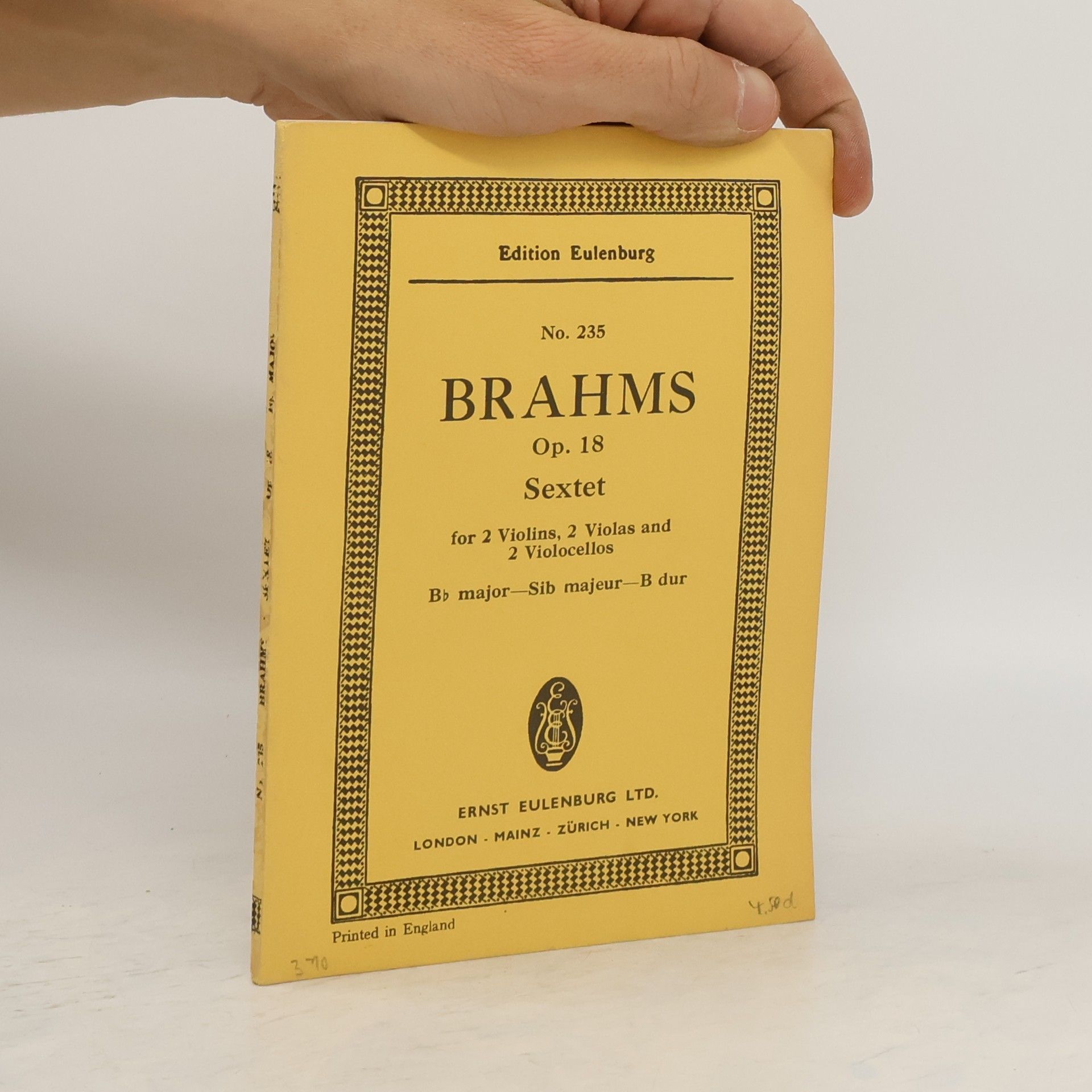 Johannes Brahms Brahms Sextet. No. 235