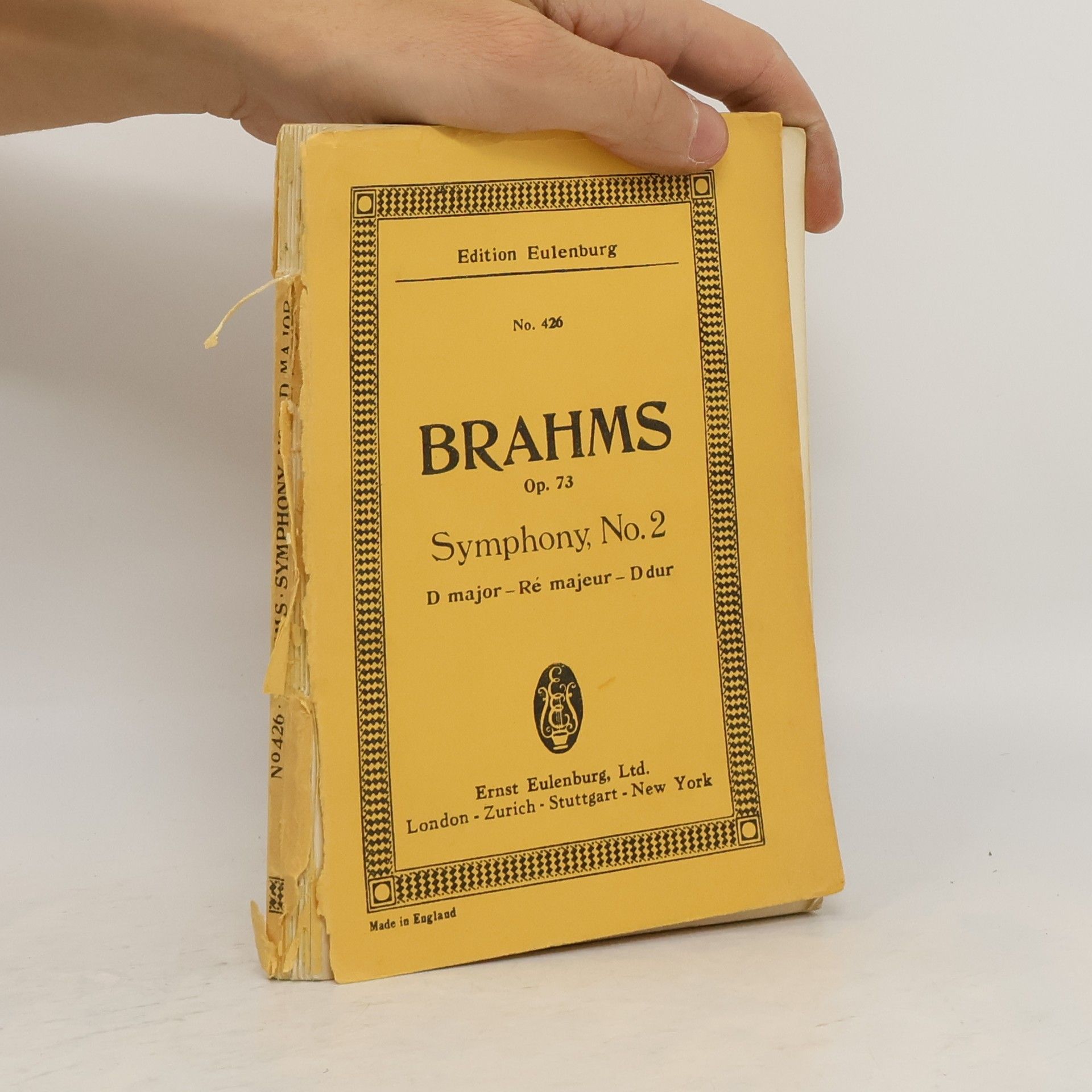 Johannes Brahms Brahms Symphony, No. 2. No. 426