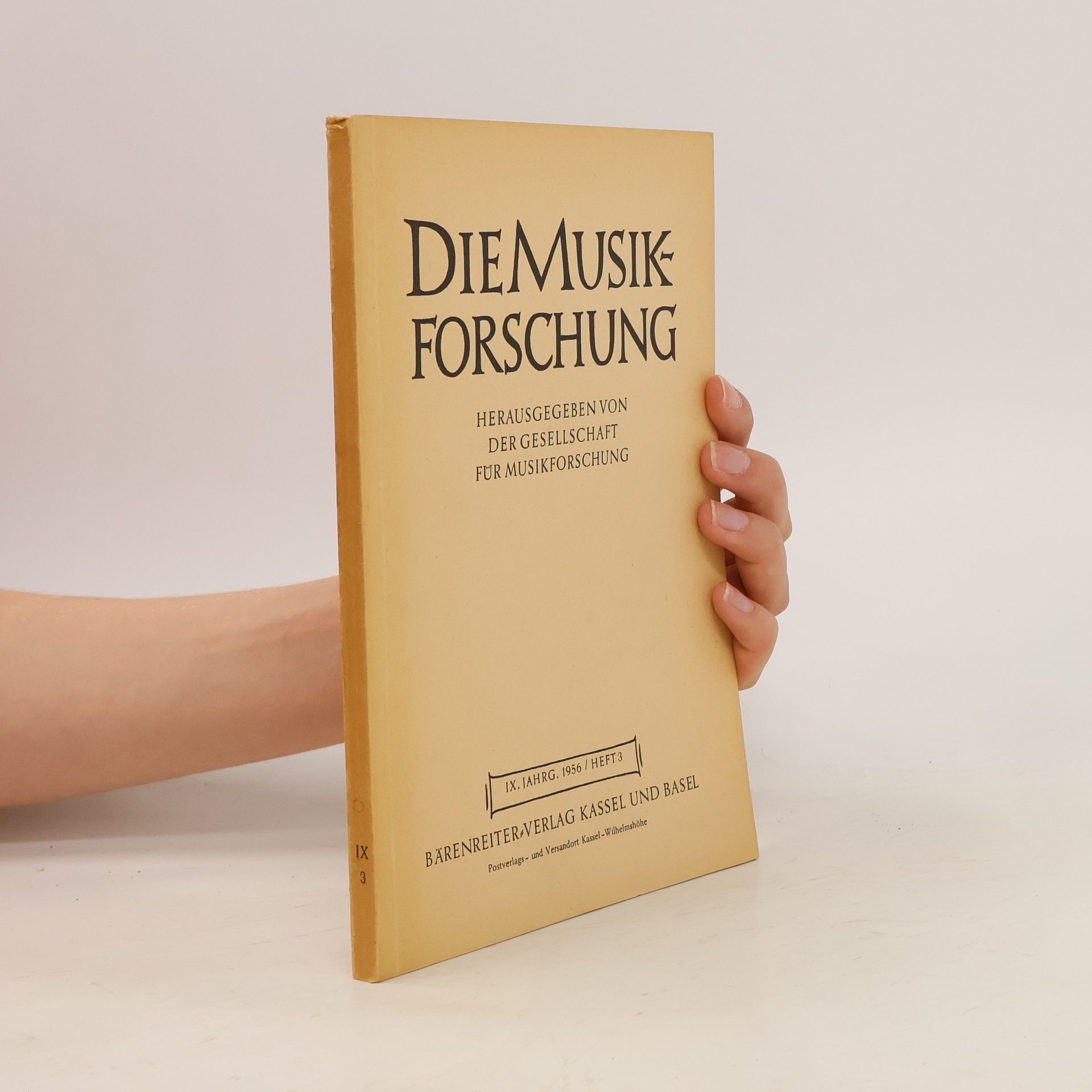 Autorenkollektiv Die Musikforschung 3/1956