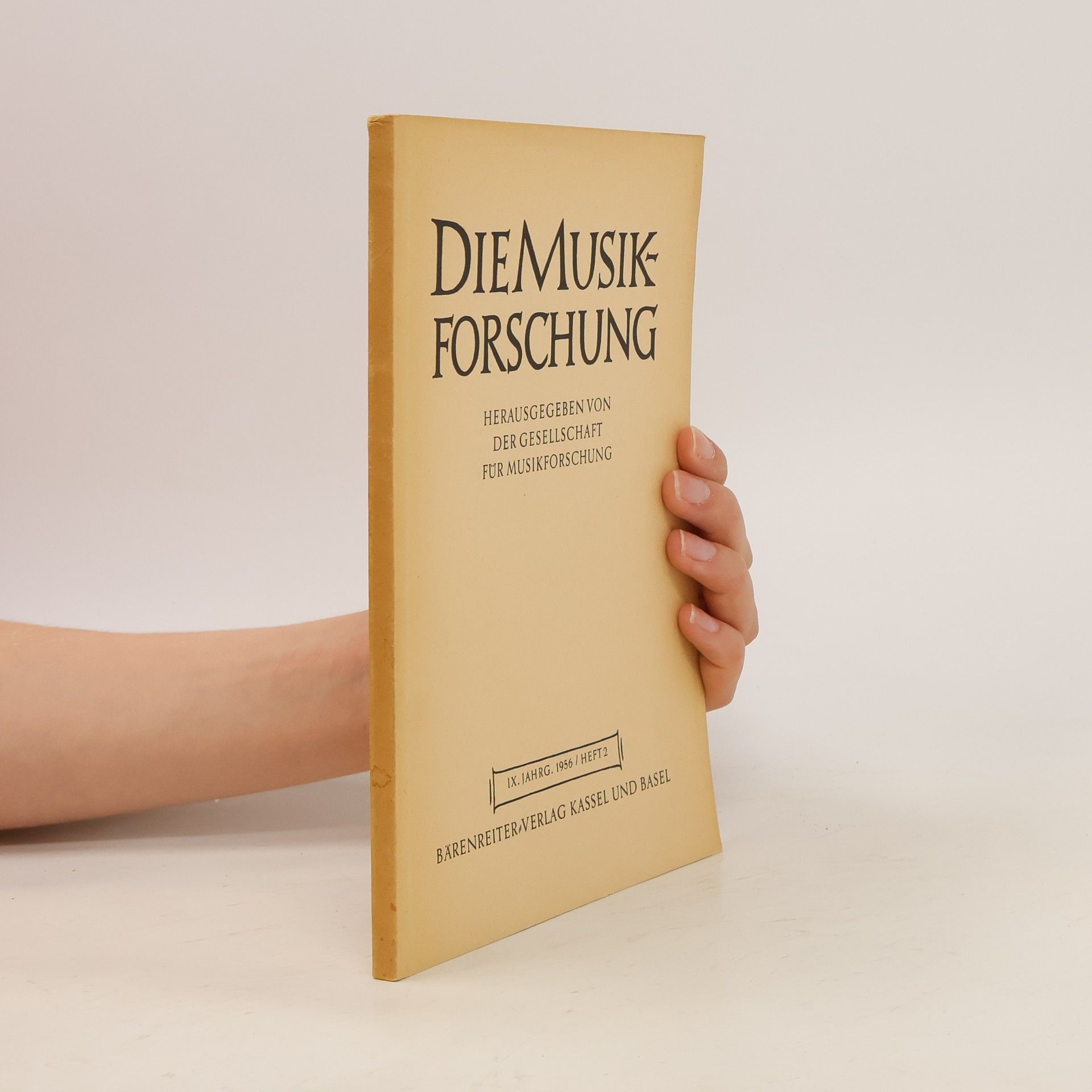 Autorenkollektiv Die Musikforschung IX. Jahrgang 1956 2