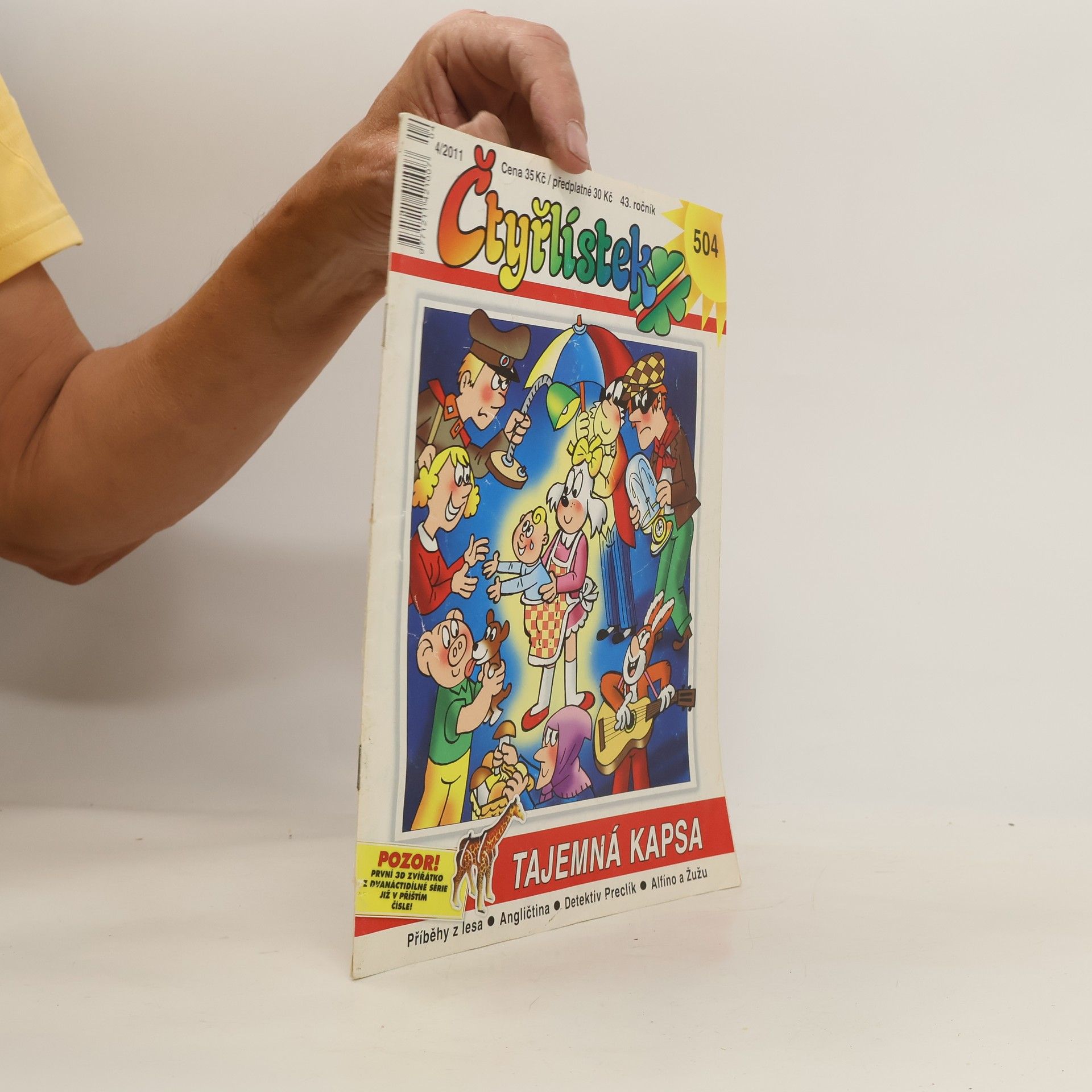 Collectif d'auteurs Čtyřlístek 504. 4/2011. Tajemná kapsa