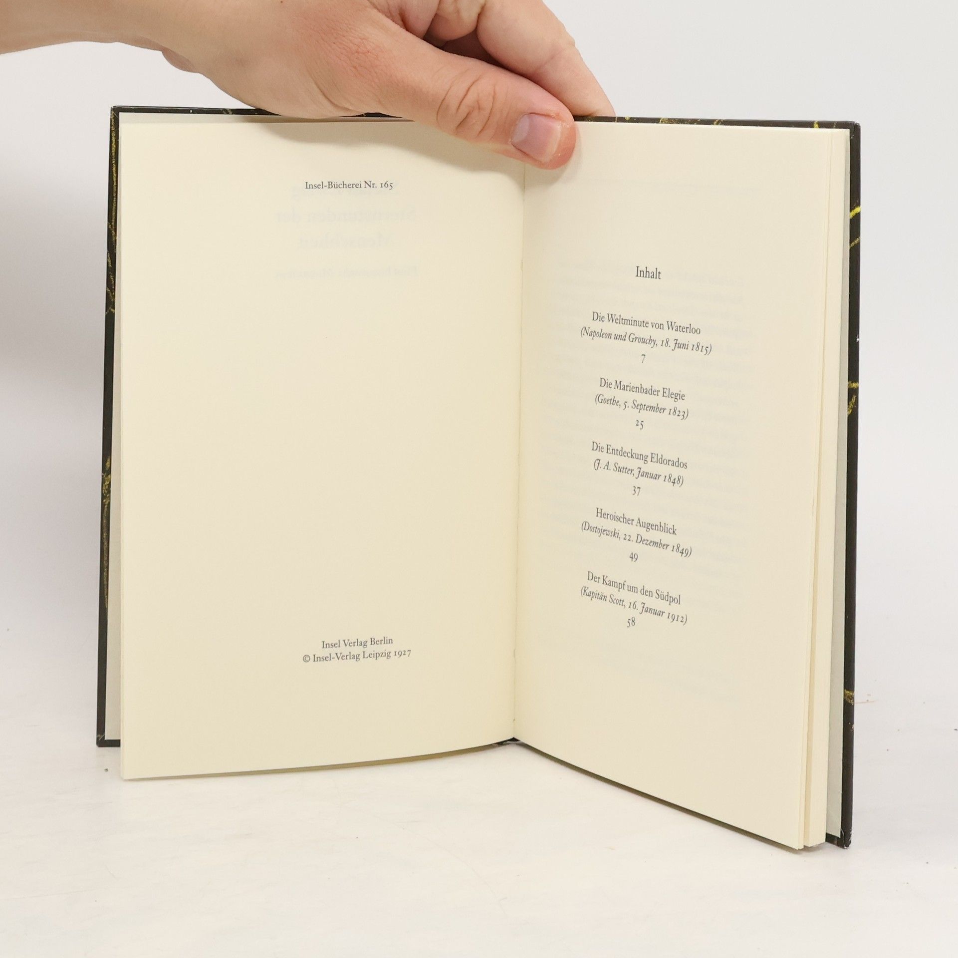 Stefan Zweig Sternstunden der Menschheit