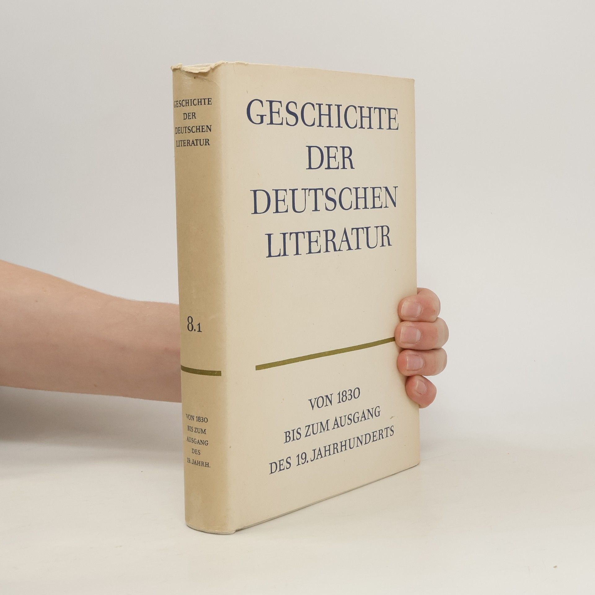 kolektiv Geschichte der deutschen Literatur 8.1. Von 1830 bis zum Ausgang des 19. Jahrhunderts