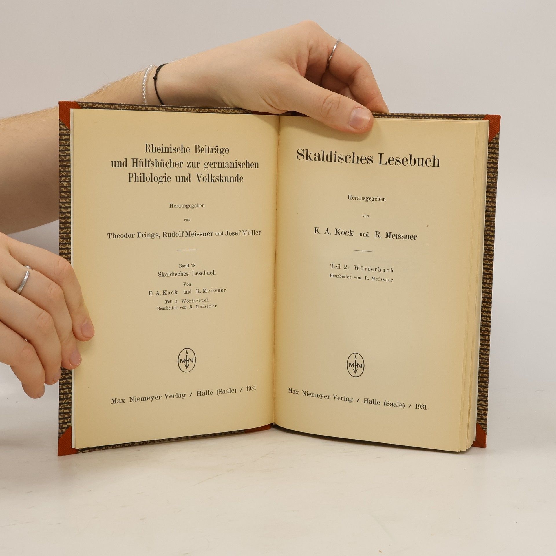 Ernst Albin Kock Skaldisches Lesebuch