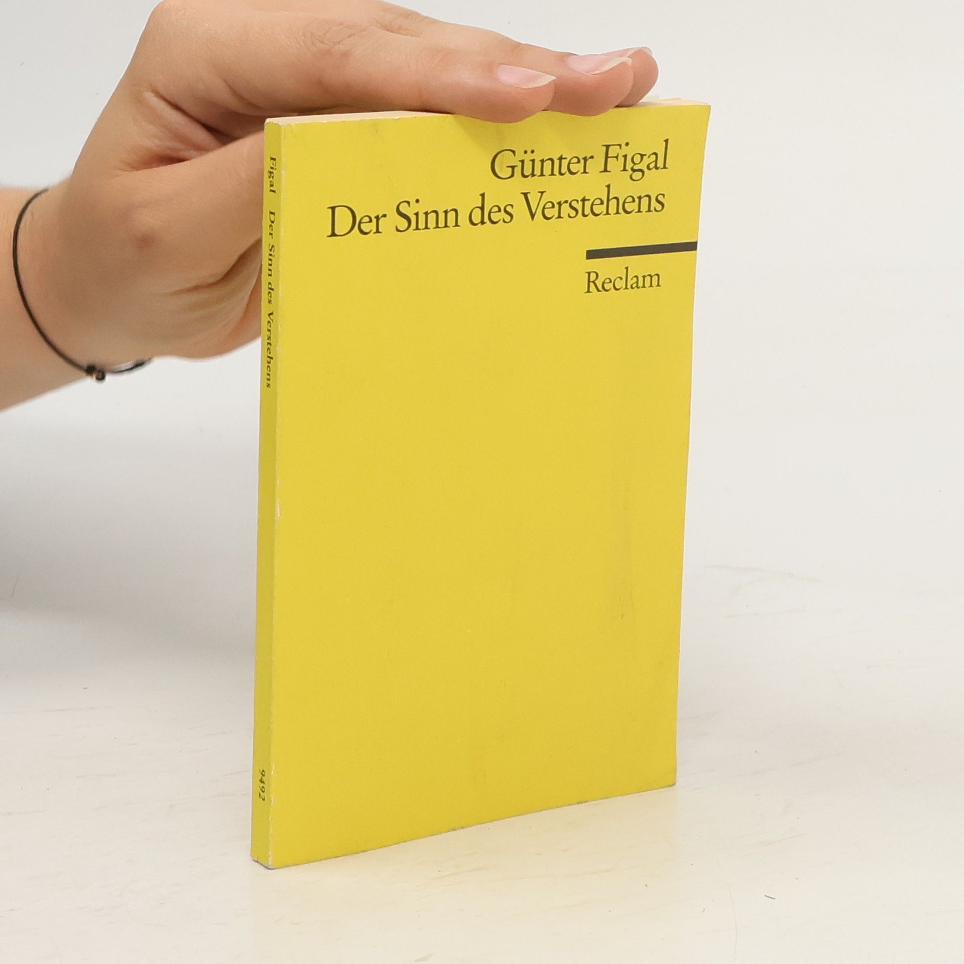 Günter Figal Der Sinn des Verstehens