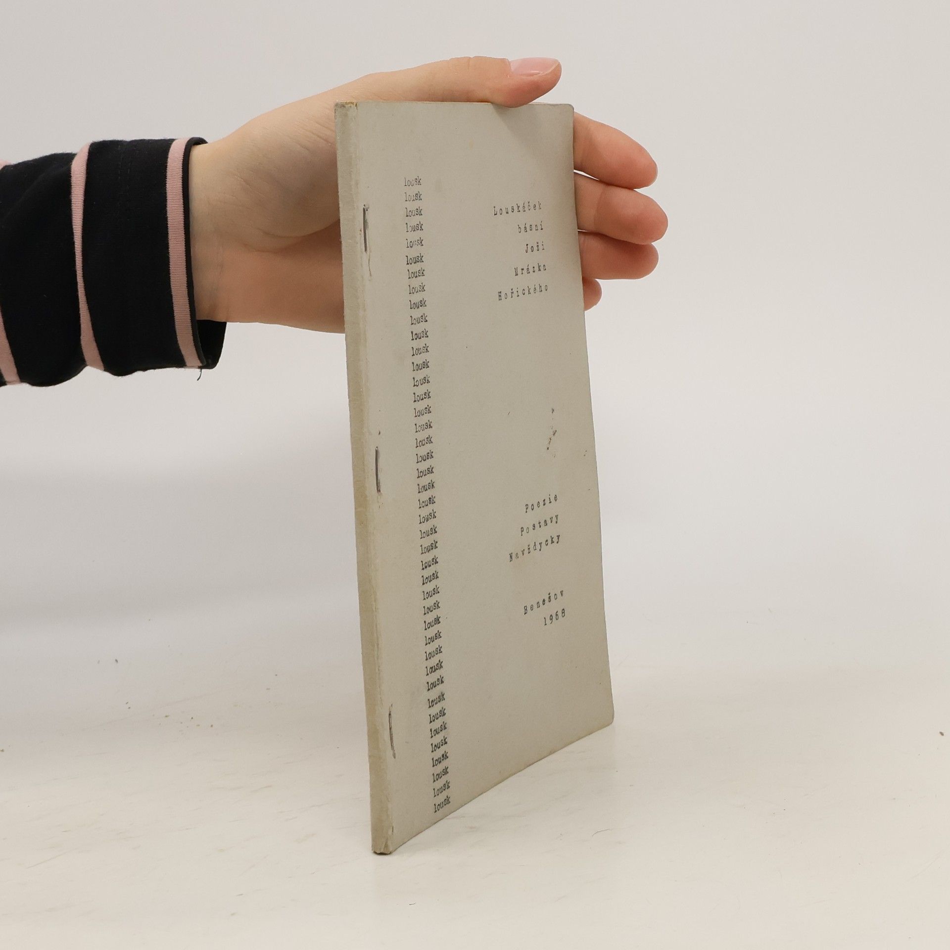 Joža Mrázek Hořický Louskáček básní. Poezie. Postavy. Navždycky
