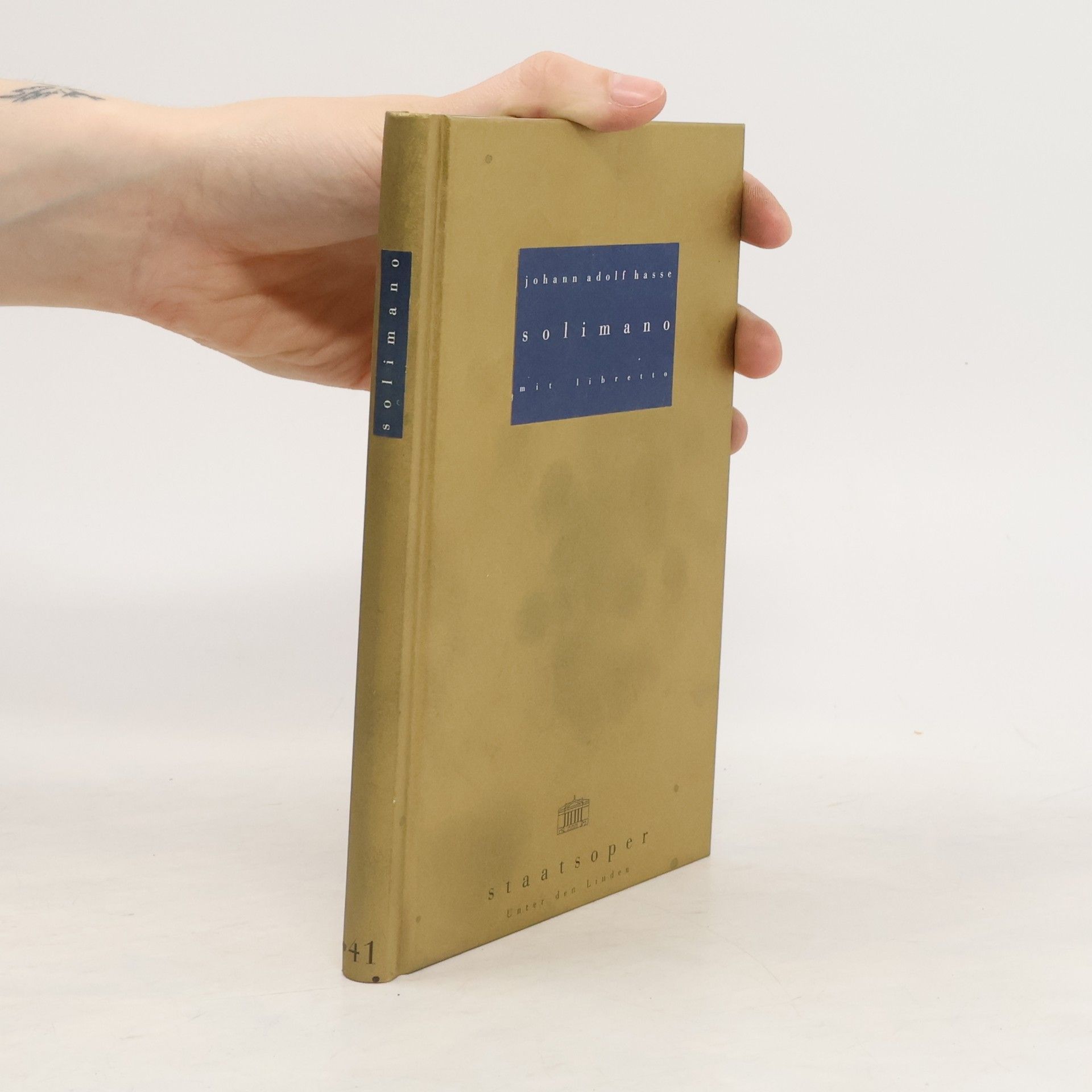 Johann Adolf Hasse Solimano mit Libretto