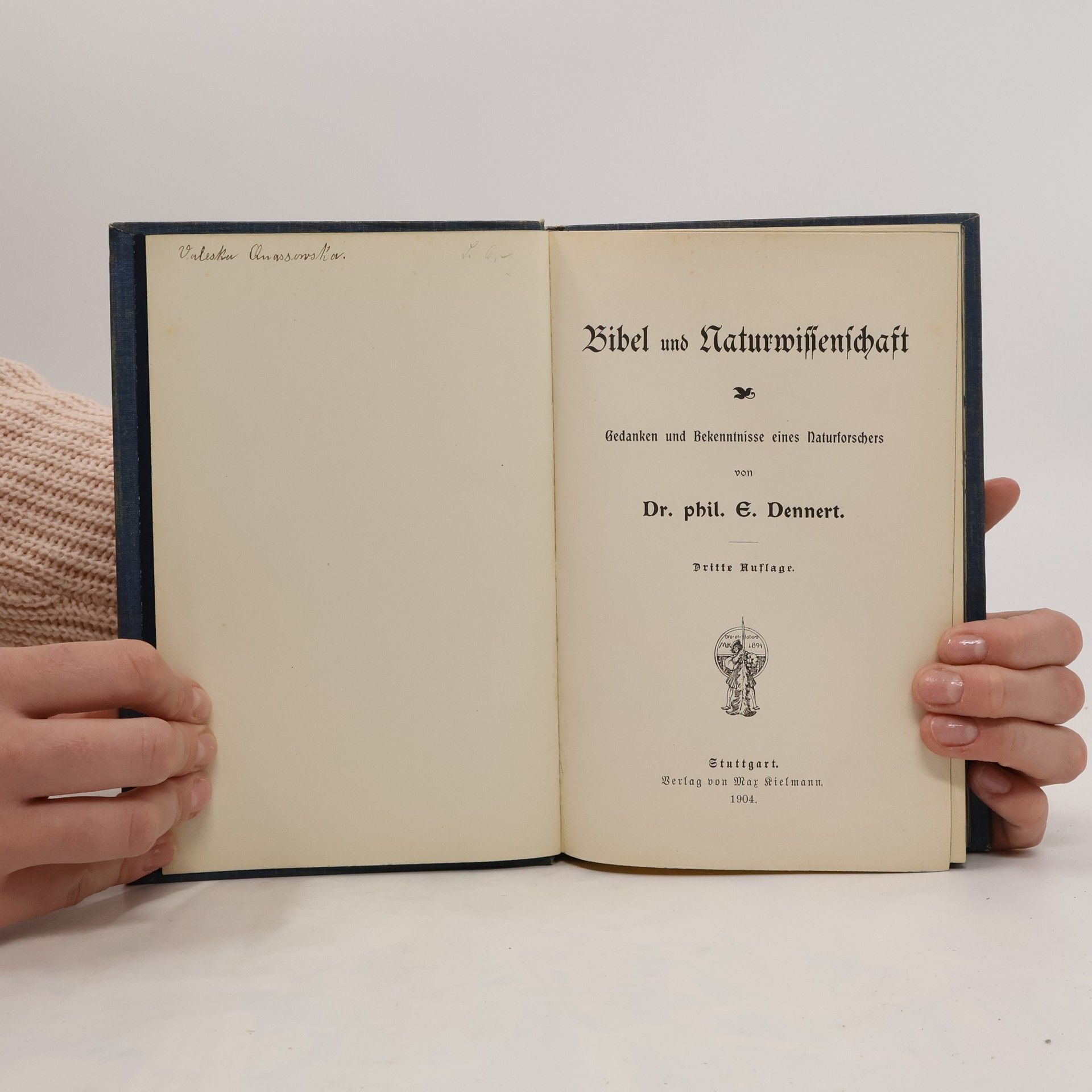 Dr. phil. E. Dennert Bibel und Naturwissenschaft