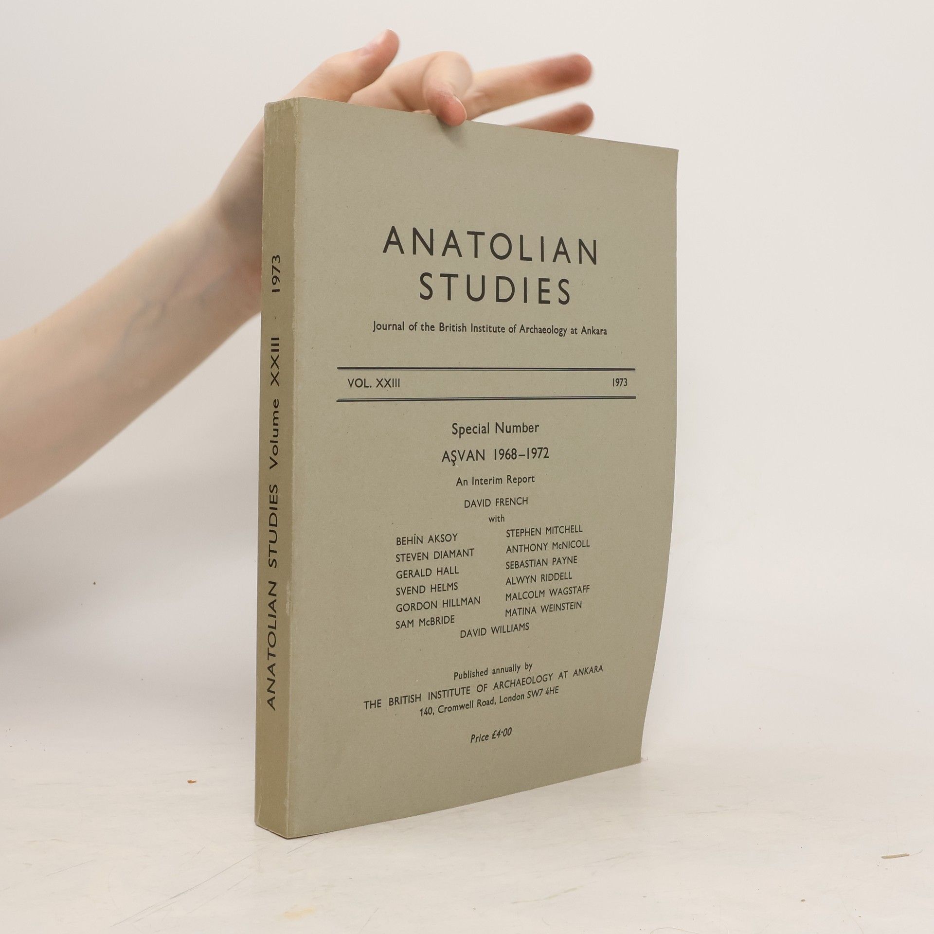 AA.VV. Anatolian Studies. Vol. XXIII