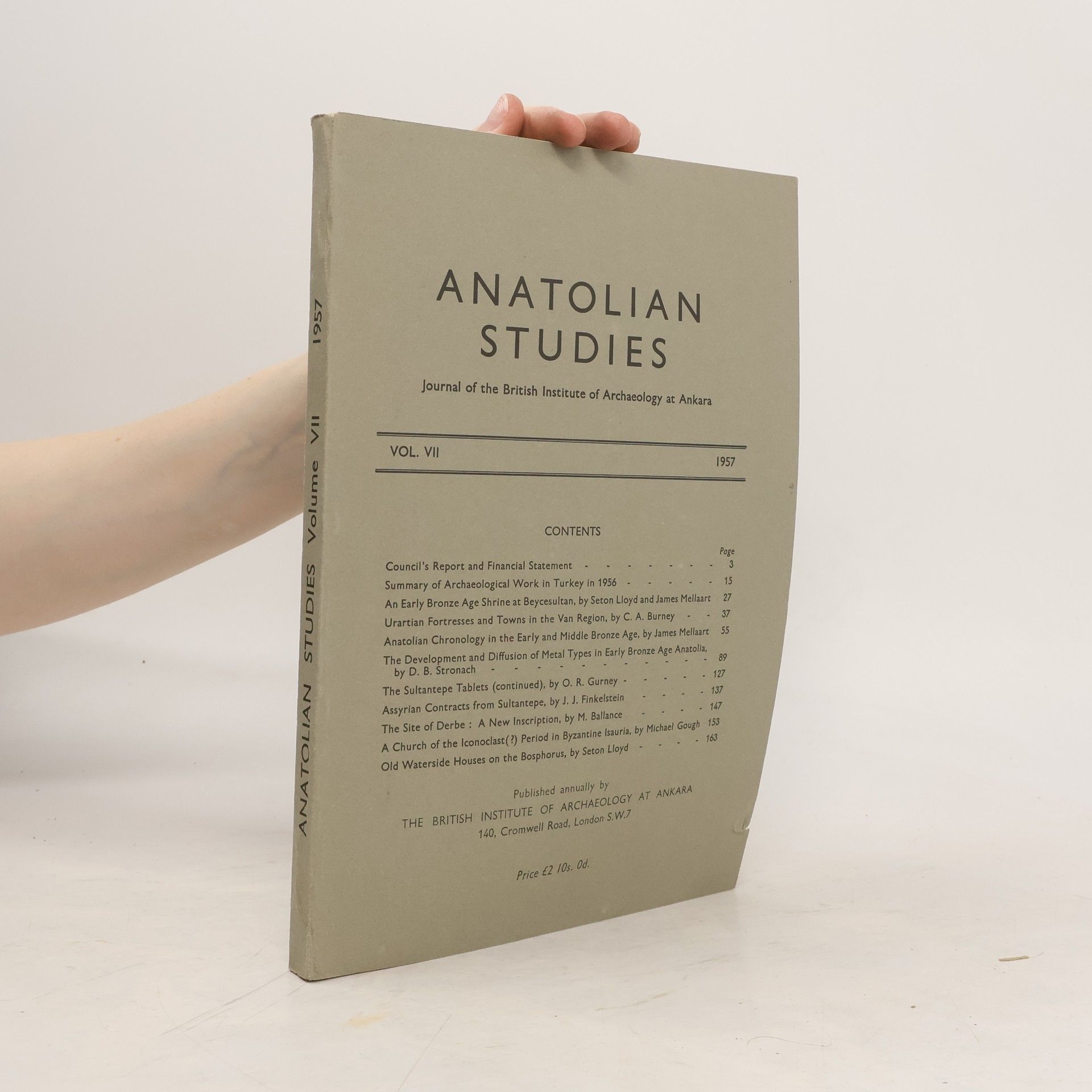 Oliver R. Gurney Anatolian Studies VII
