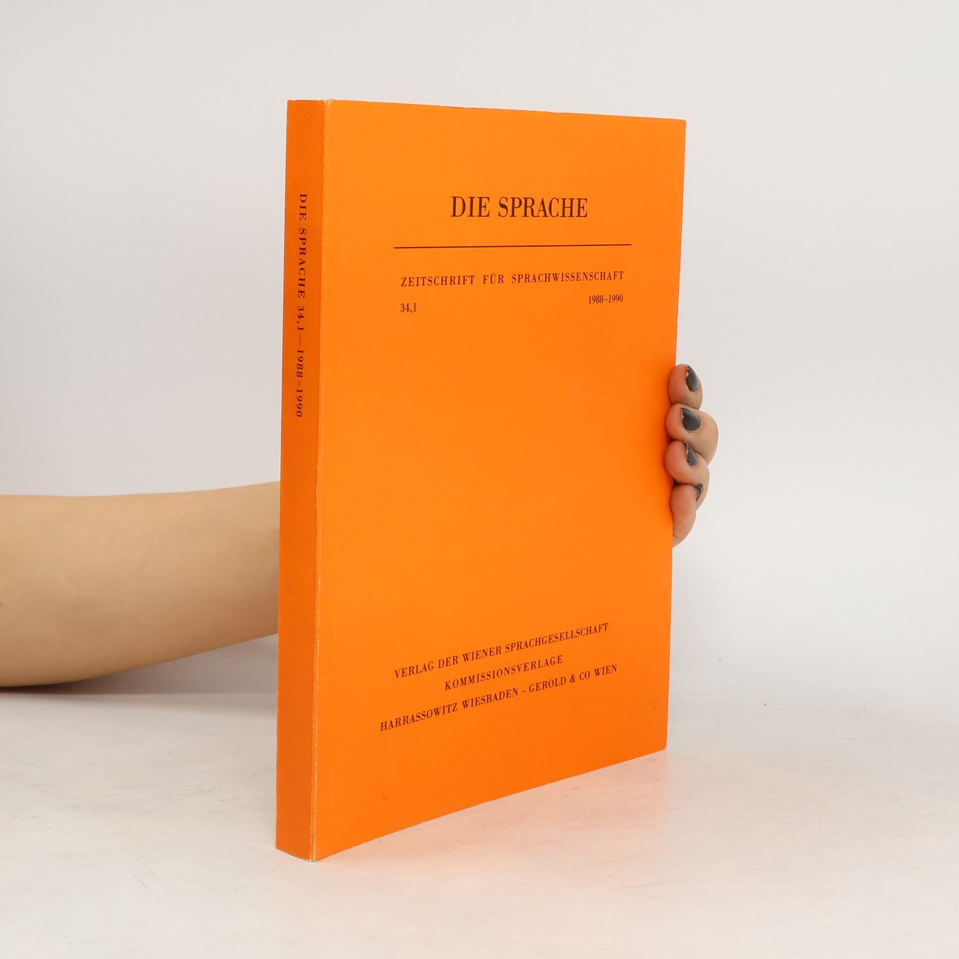 Autorenkollektiv Die Sprache 34,1 - 1988-1990
