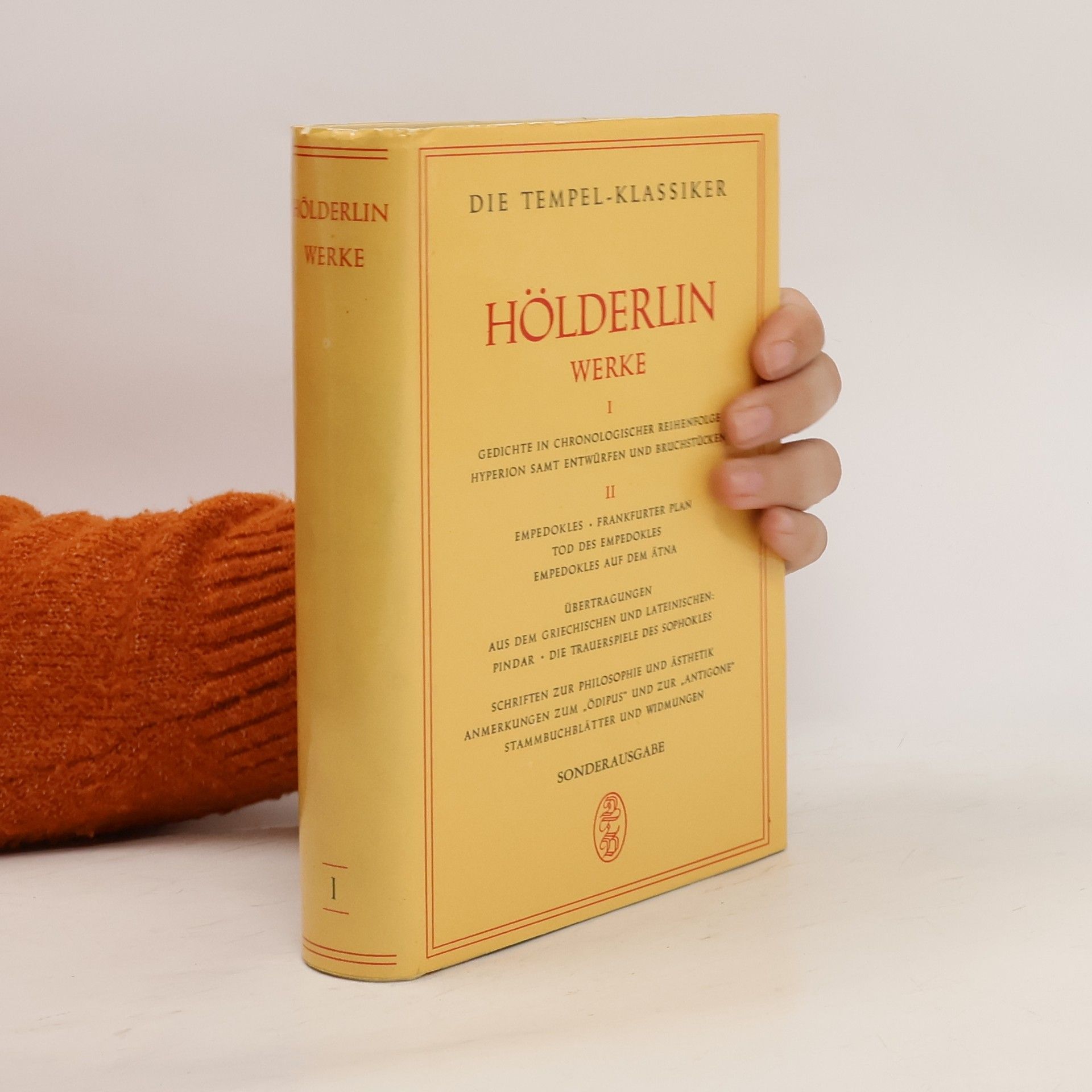 Friedrich Hölderlin Hölderlin Werke und Briefe I. Gedichte Hyperion