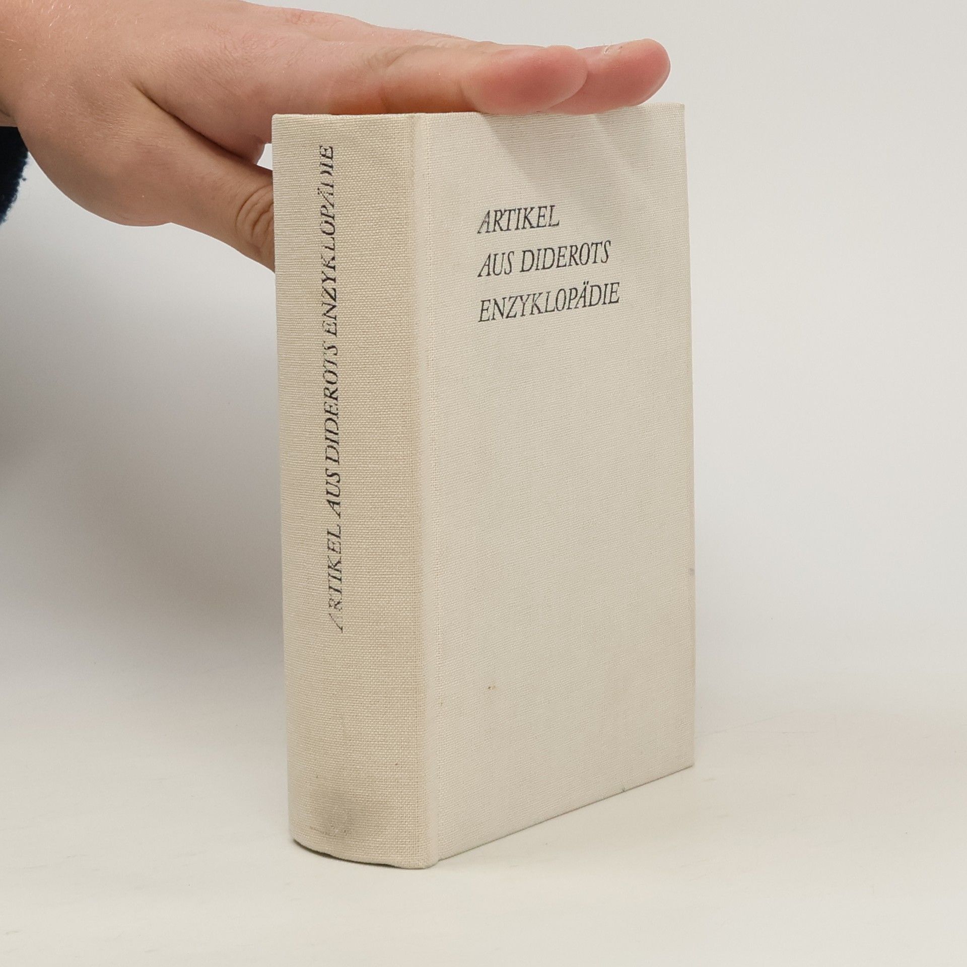 Denis Diderot Artikel aus Diderots Enzyklopädie