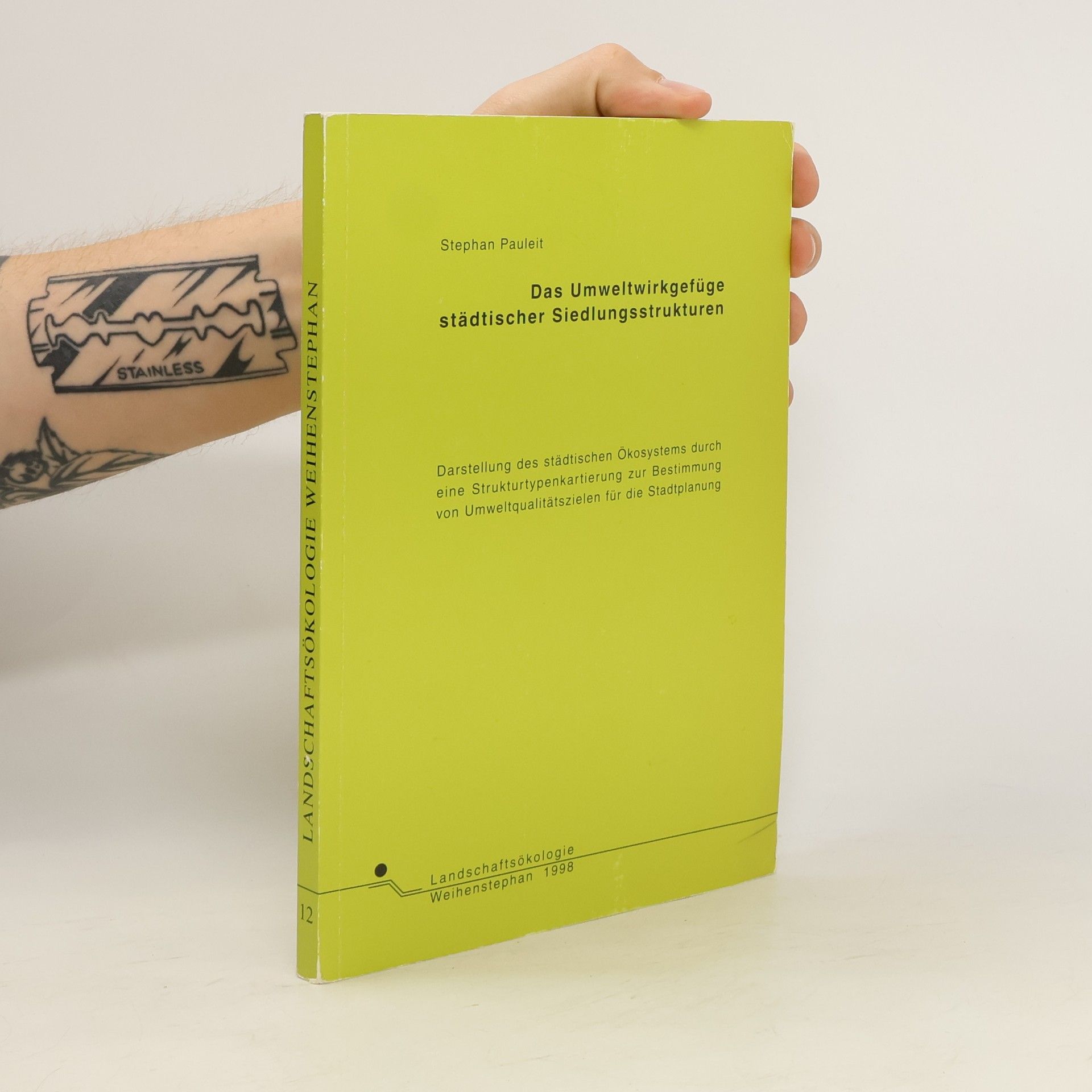 Das Umweltwirkgefüge städtischer Siedlungsstrukturen