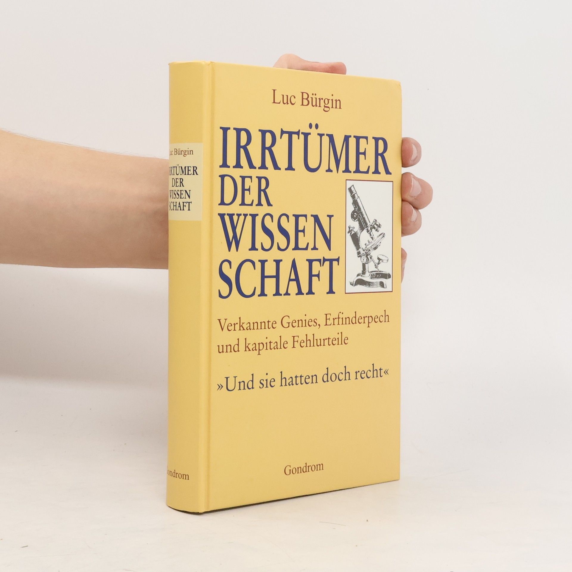 Luc Bürgin Irrtümer der Wissenschaft.