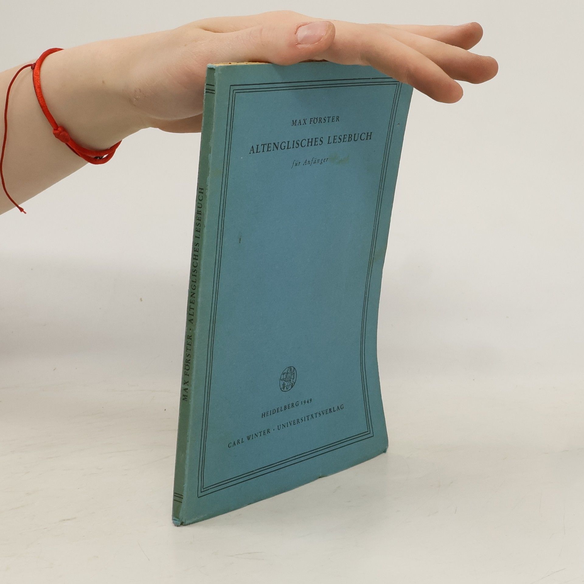 Max Forster Altenglisches Lesebuch für Anfänger