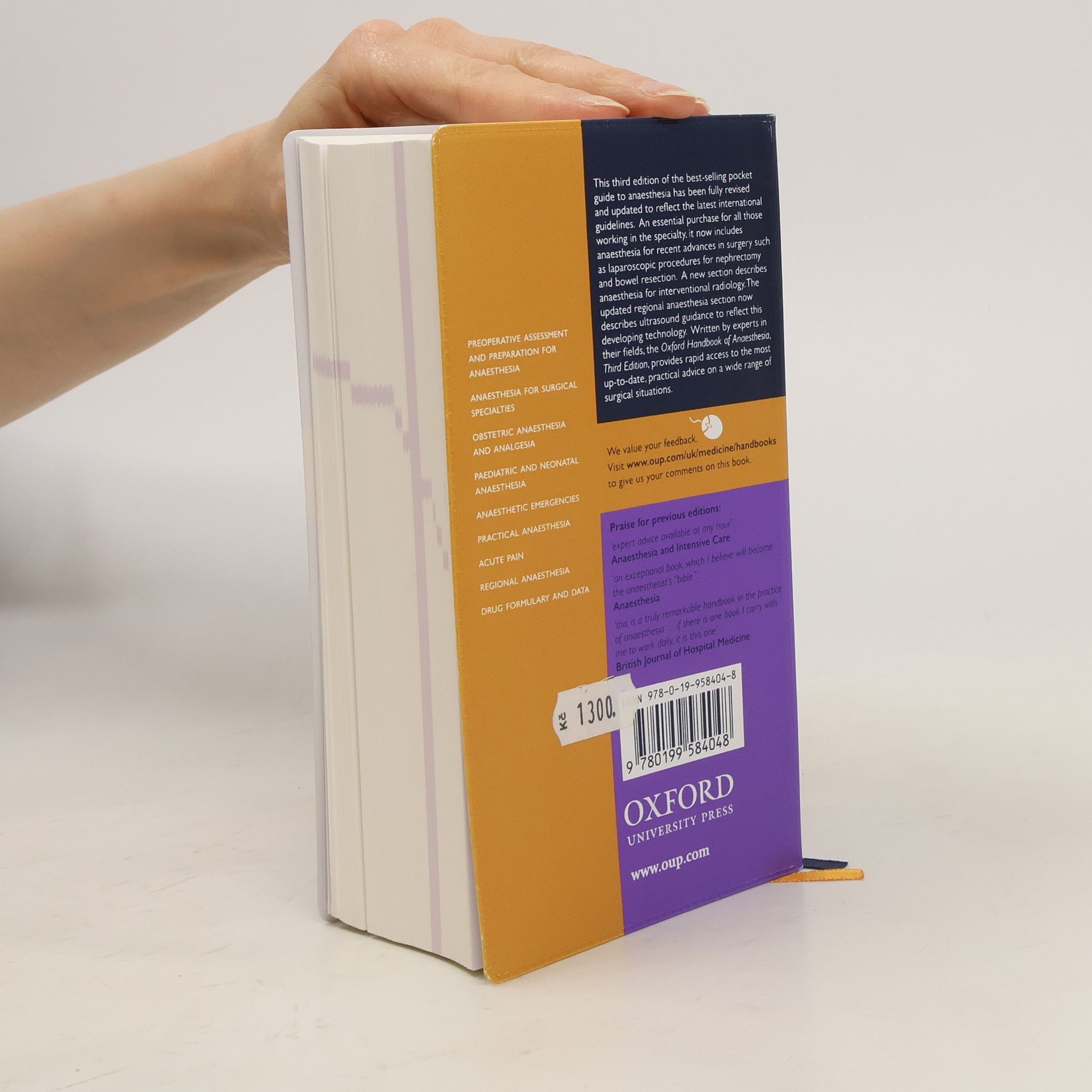 Autorenkollektiv Oxford handbook of anaesthesia