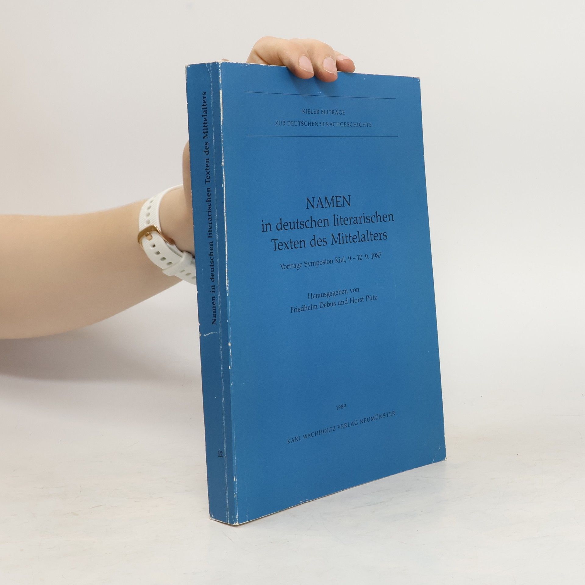Friedhelm Debus Namen in deutschen literarischen Texten des Mittelalters