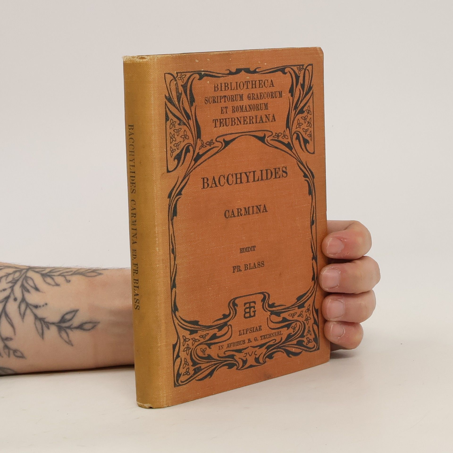 Friedrich Blass Bacchylidis Carmina cvm fragmentis