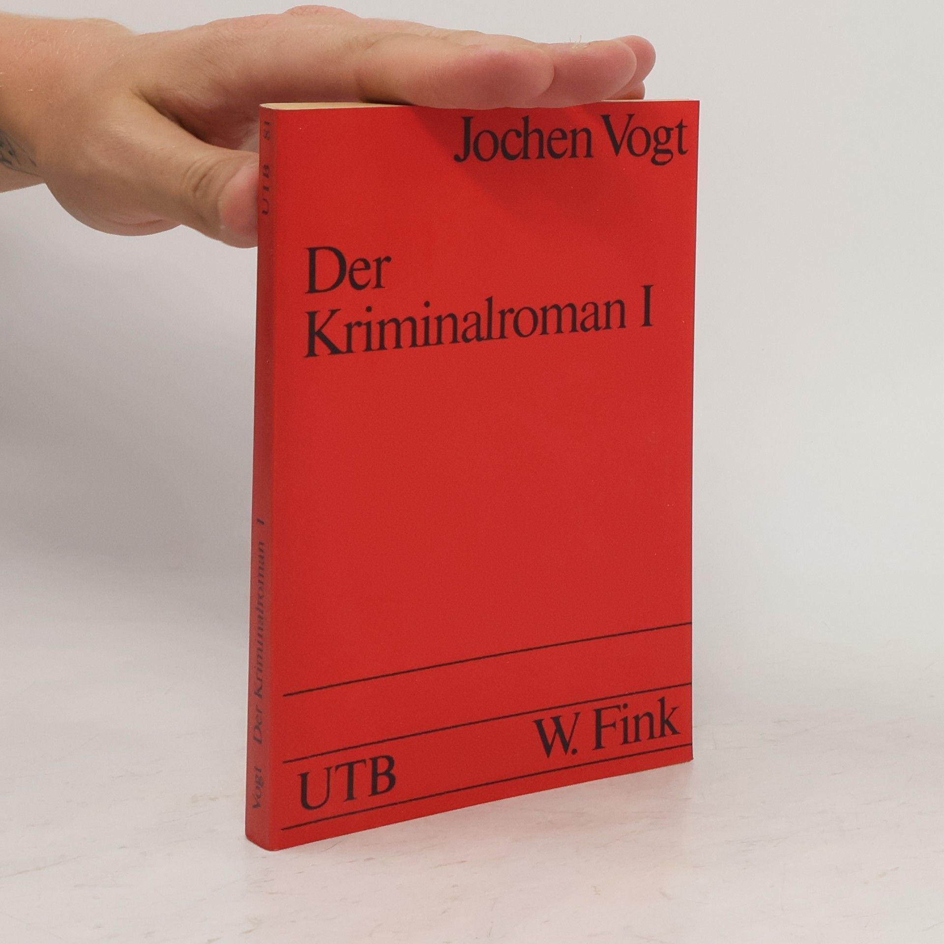 Jochen Vogt Der Kriminalroman I.