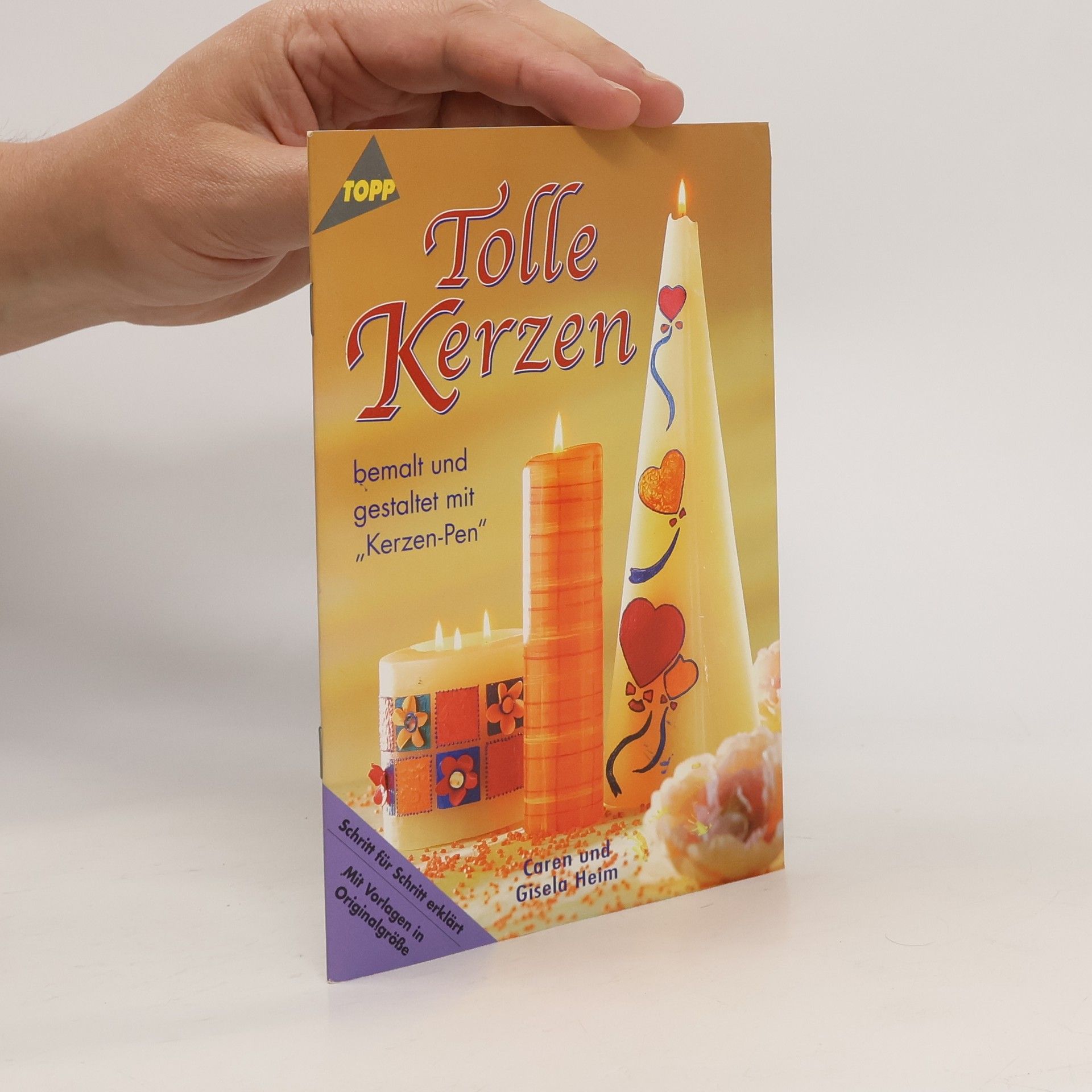 Caren Heim Tolle Kerzen bemalt und gestaltet mit "Kerzen-Pen"