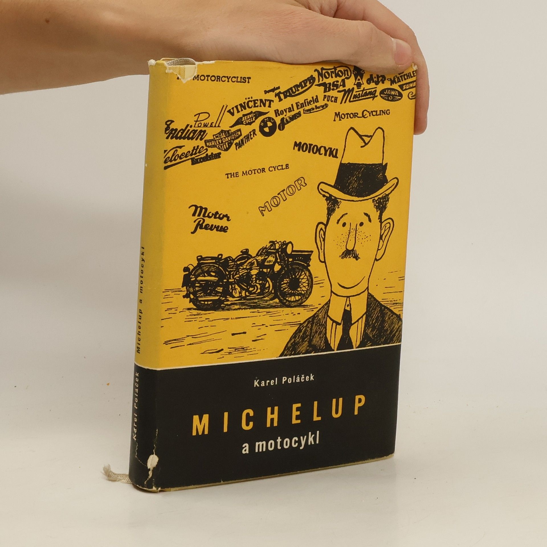 Karel Poláček Michelup a motocykl