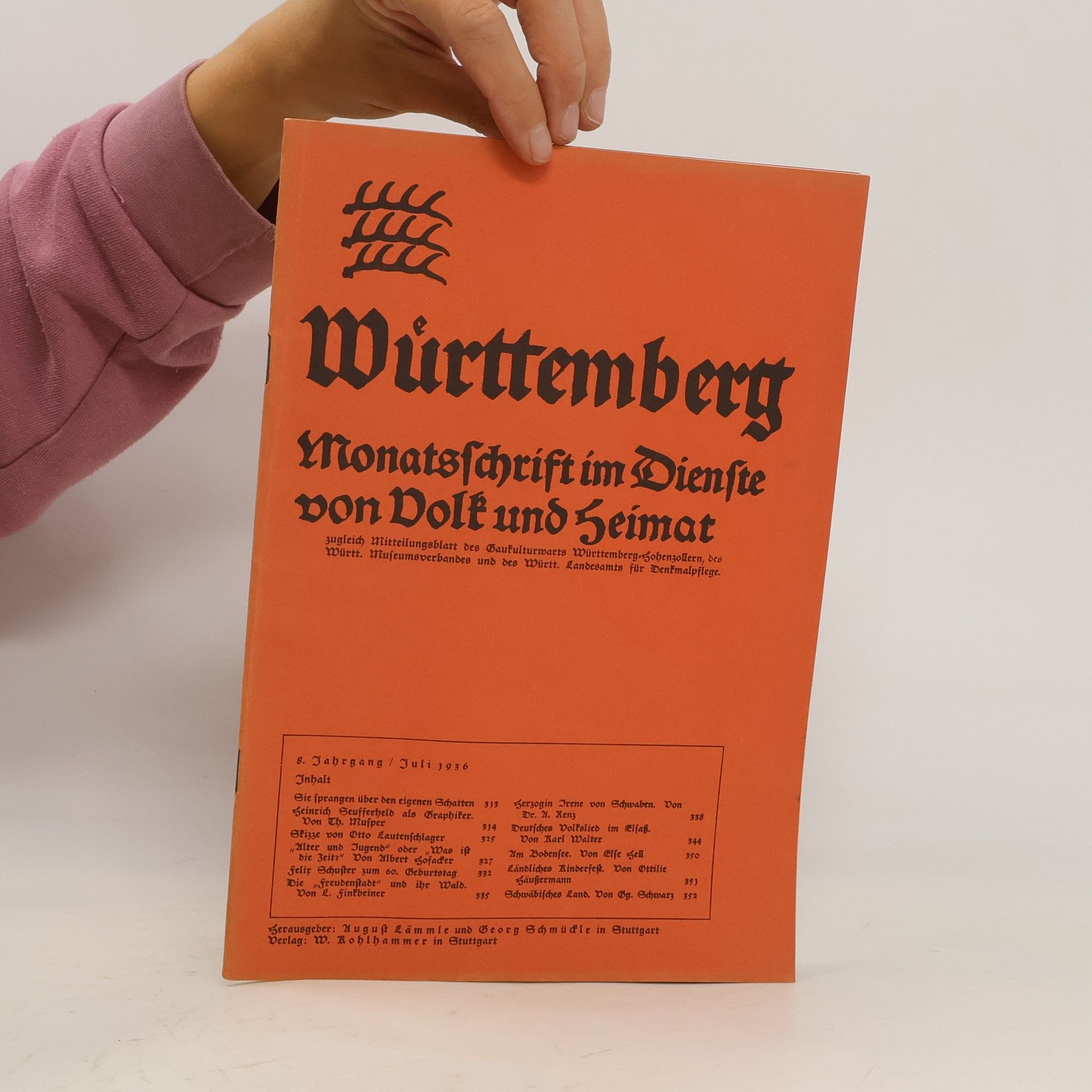 kolektiv Württemberg: Monatsschrift im Dienste von Volk und Heimat