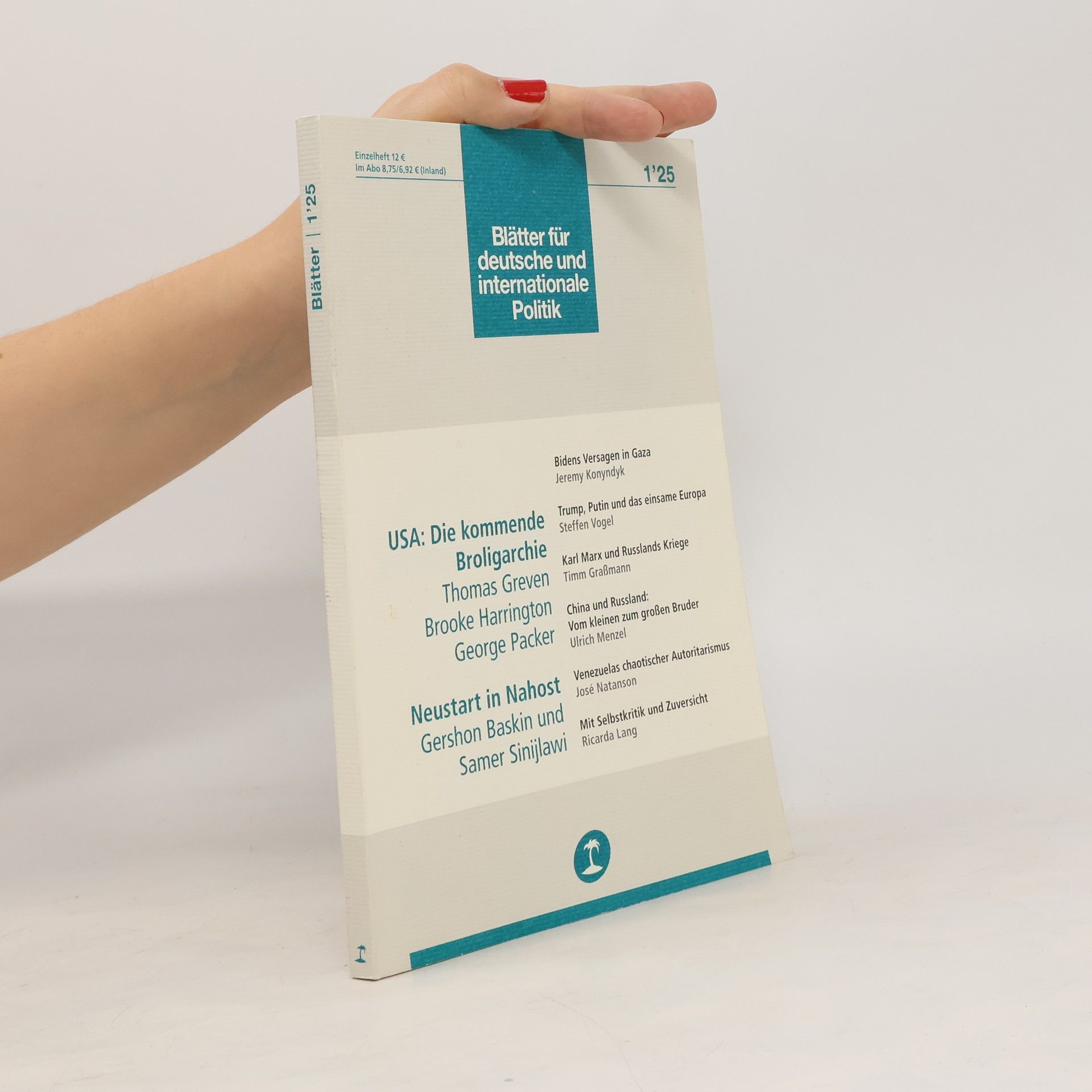 Collectif d'auteurs Blätter für deutsche und internationale Politik 1/25