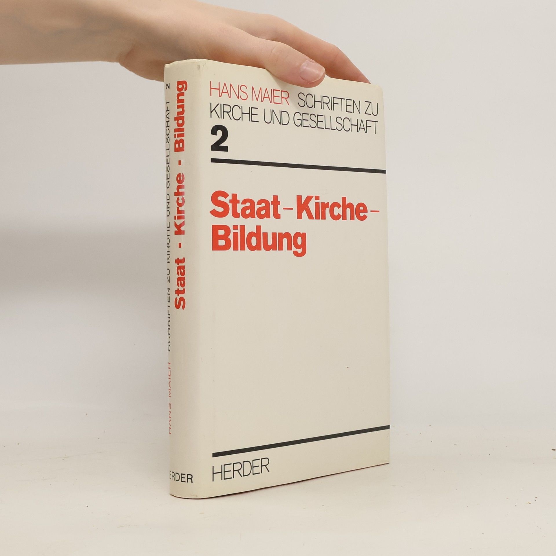 Hans Maier Staat, Kirche, Bildung 2