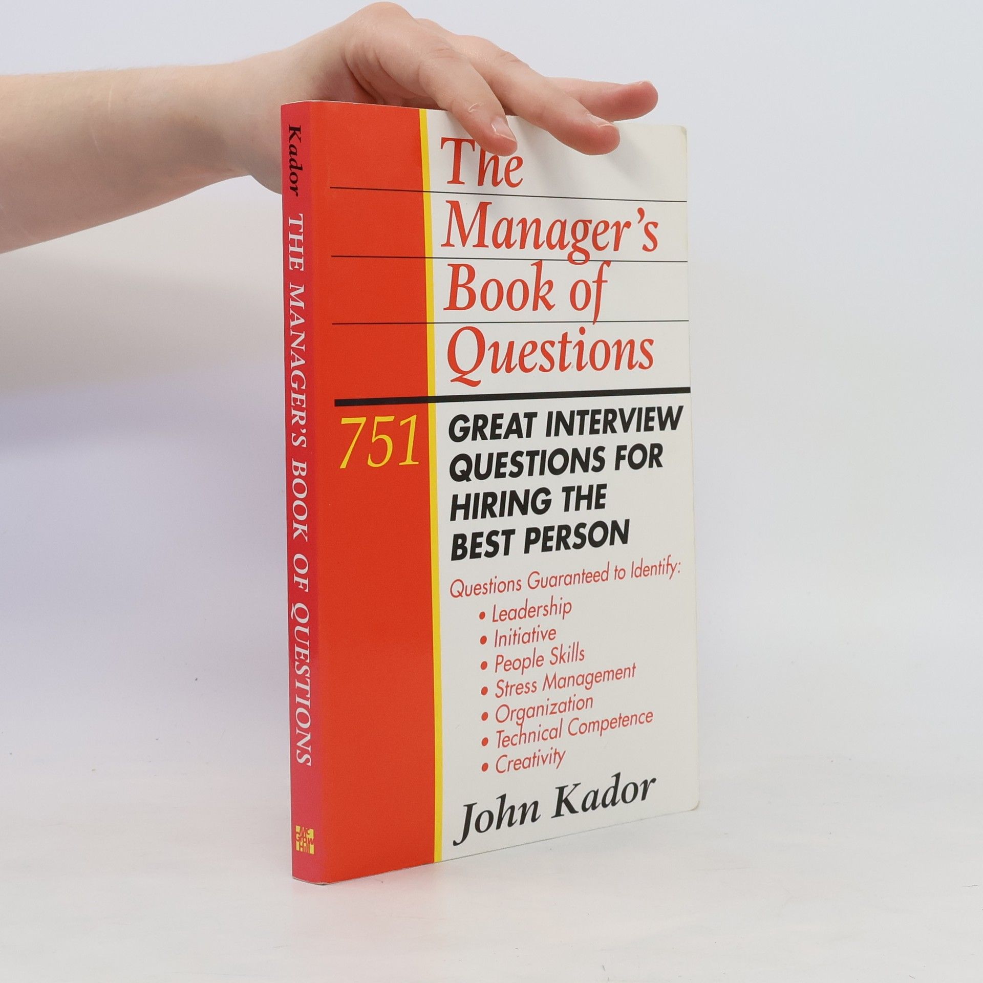 John Kador The Manager's Book of Questions