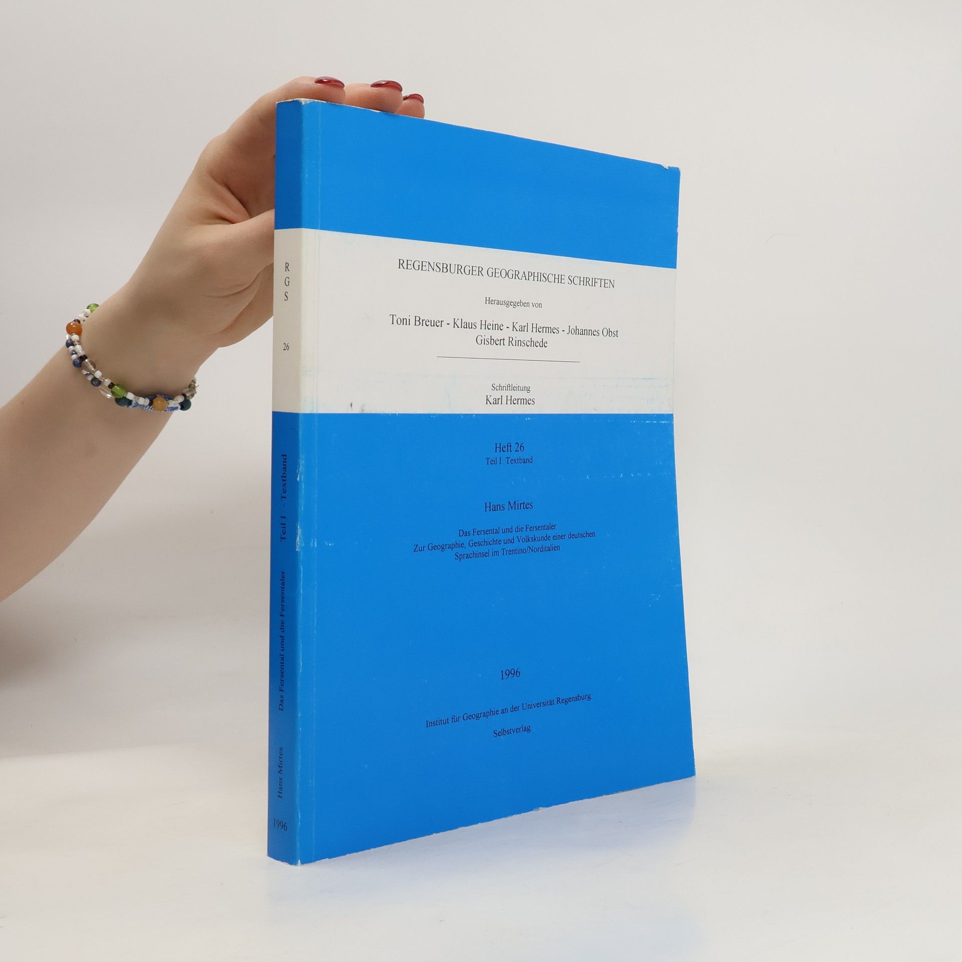 Toni Breuer Regensburger Geographische Schriften 26