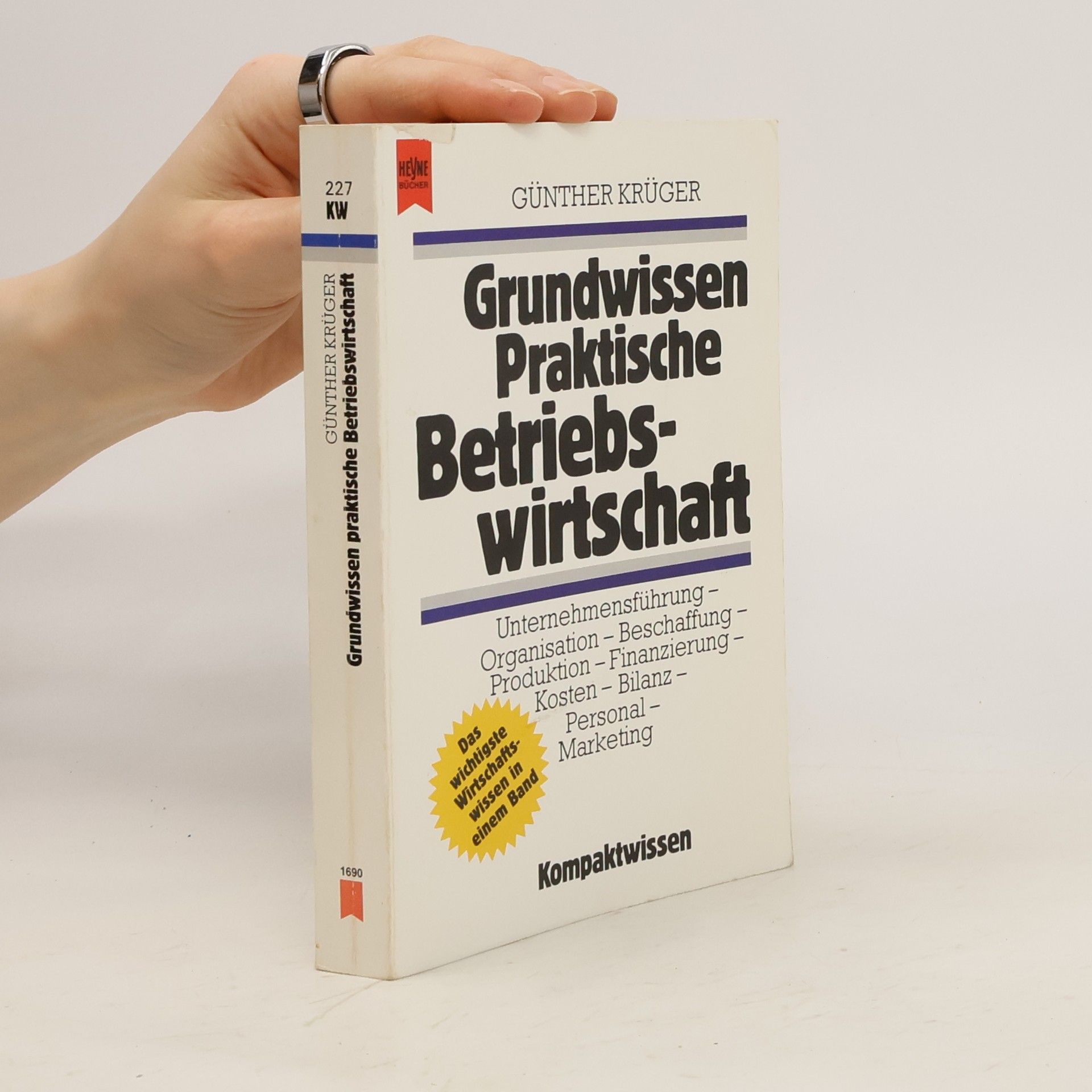 Günther H. Krüger Grundwissen praktische Betriebswirtschaft