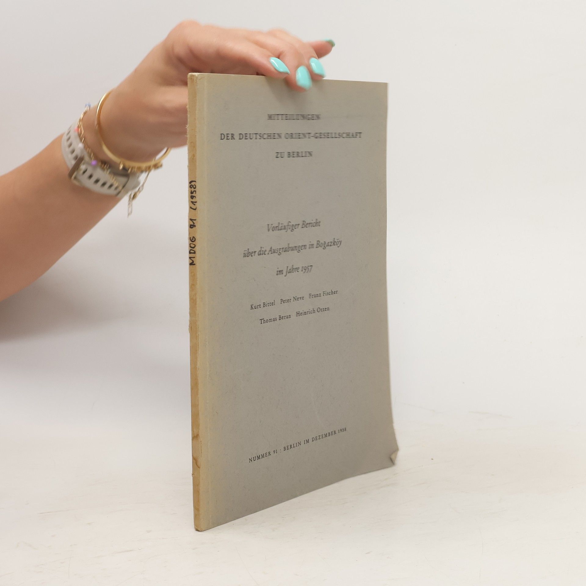 kolektiv Vorläufiger Bericht über die Ausgrabungen in Bogazköy im Jahre 1957