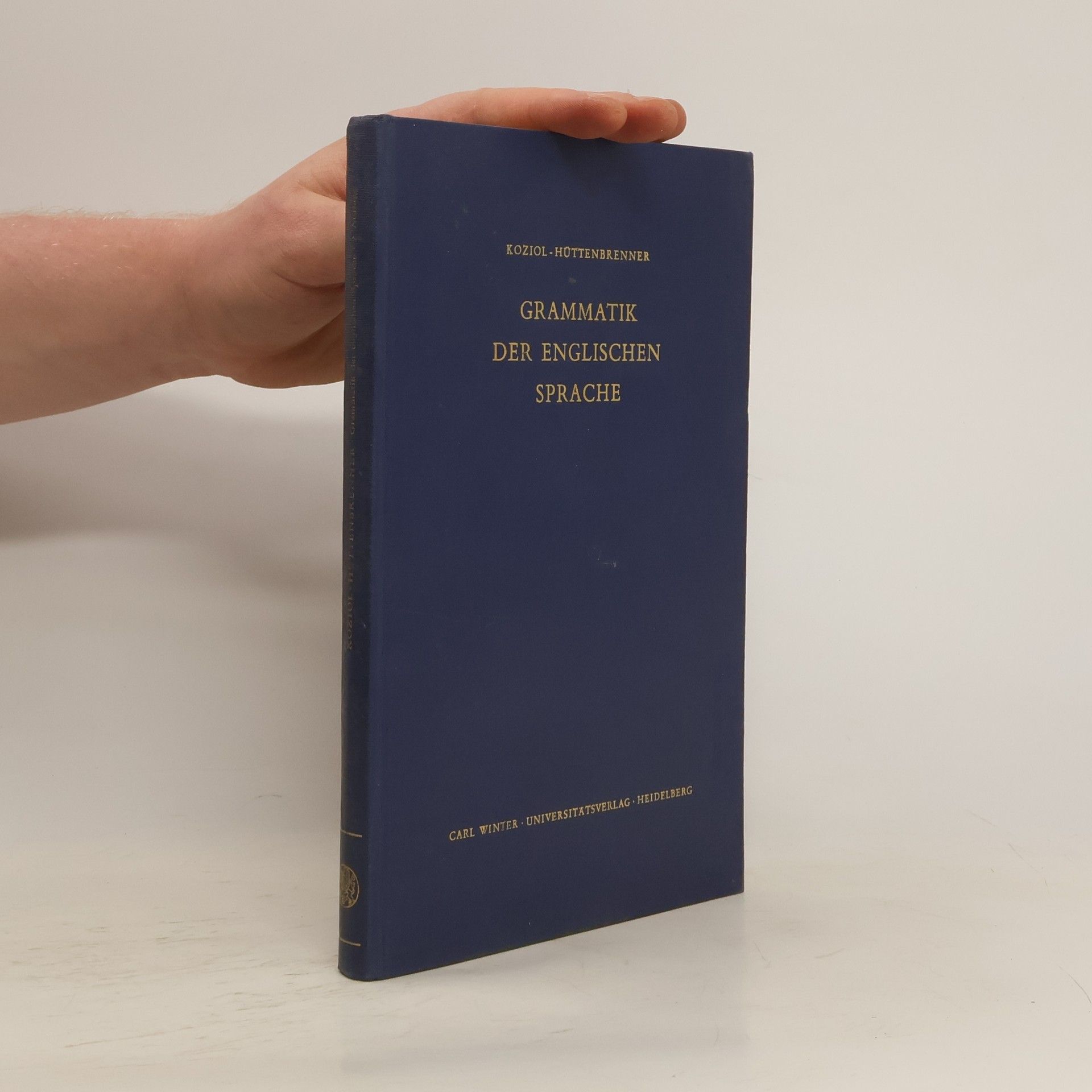 Herbert Koziol Grammatik der englischen Sprache