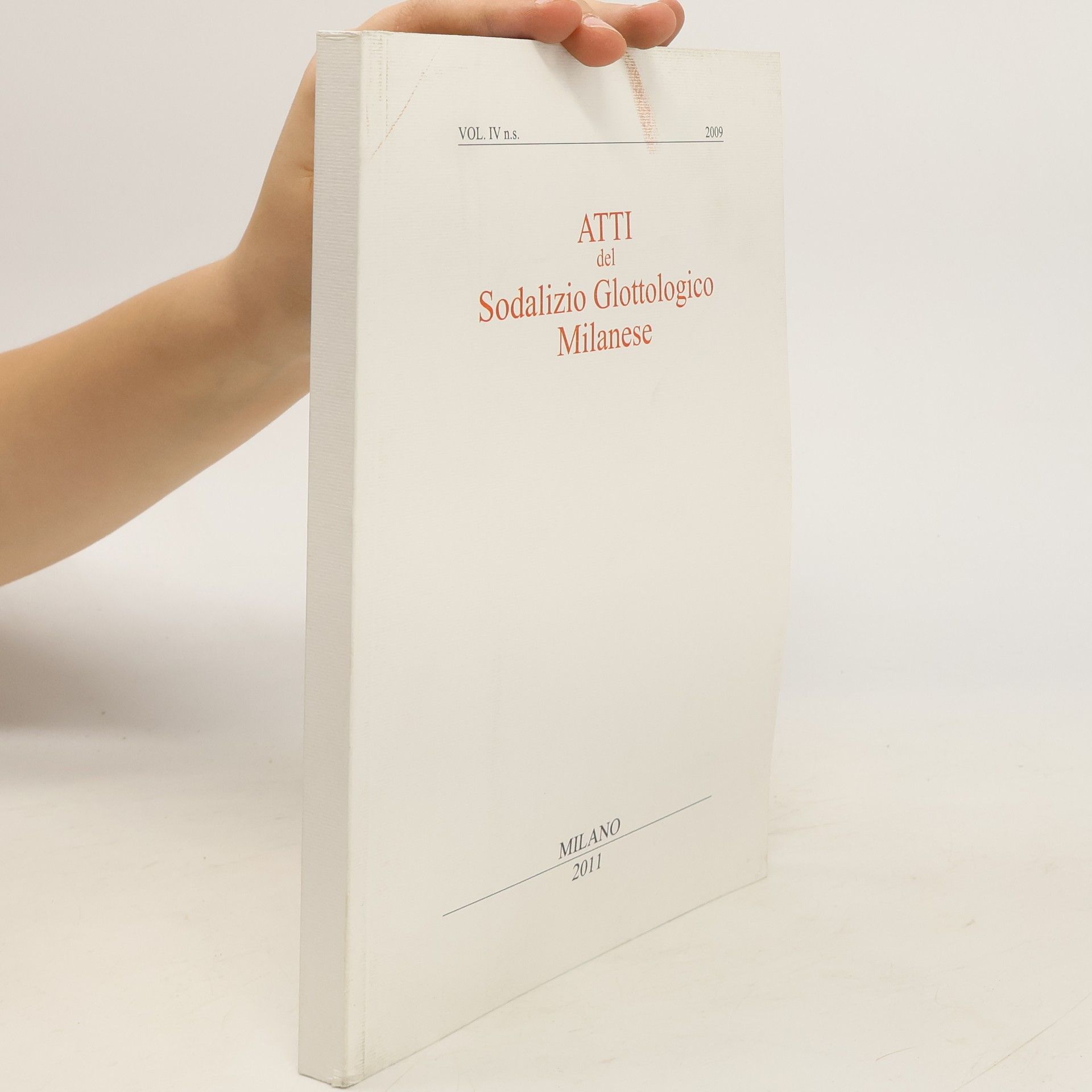 AA.VV. Atti del Sodalizio Glottologico Milanese 2009