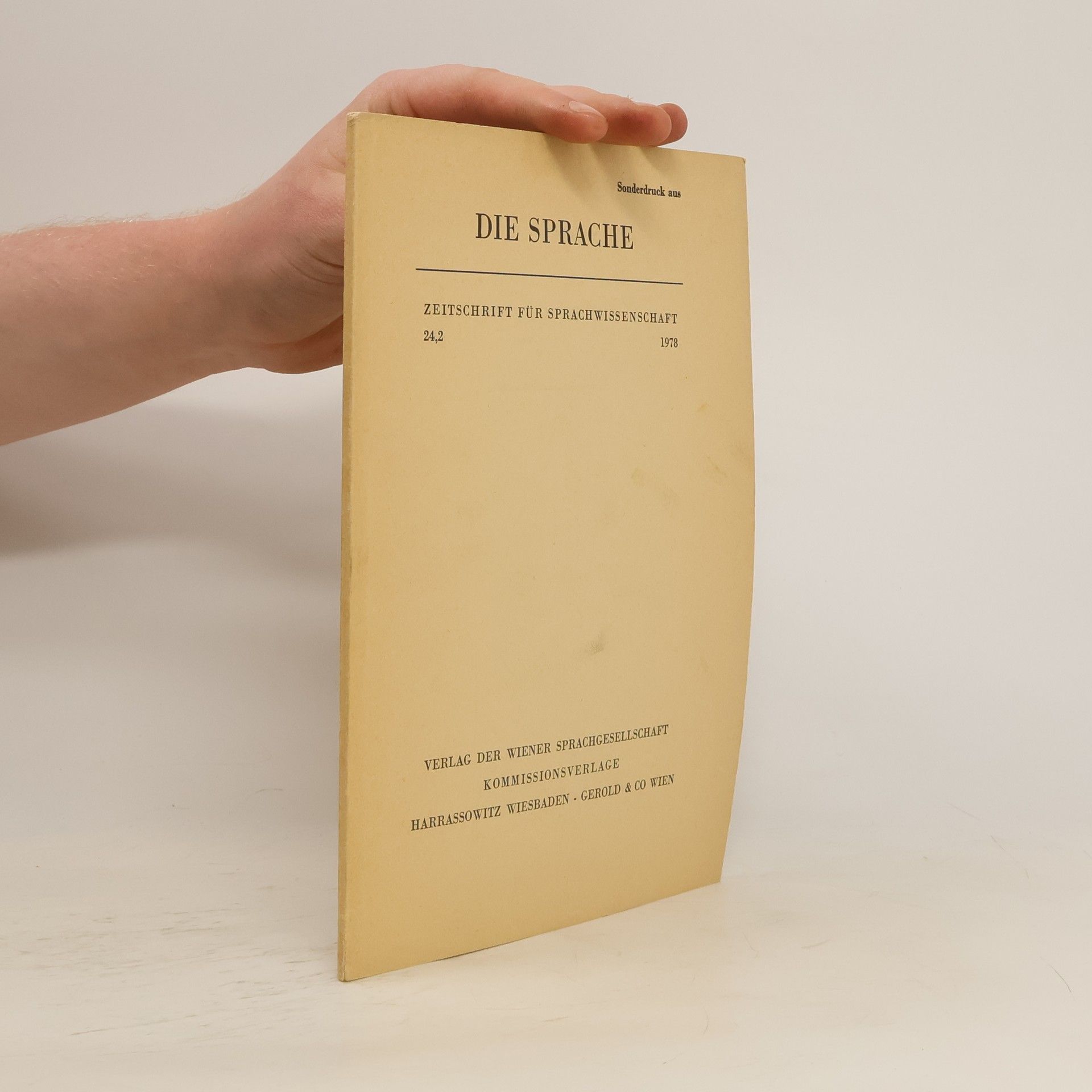 kolektiv Die Sprache zeitschrift für Sprachwissenschaft 24,2