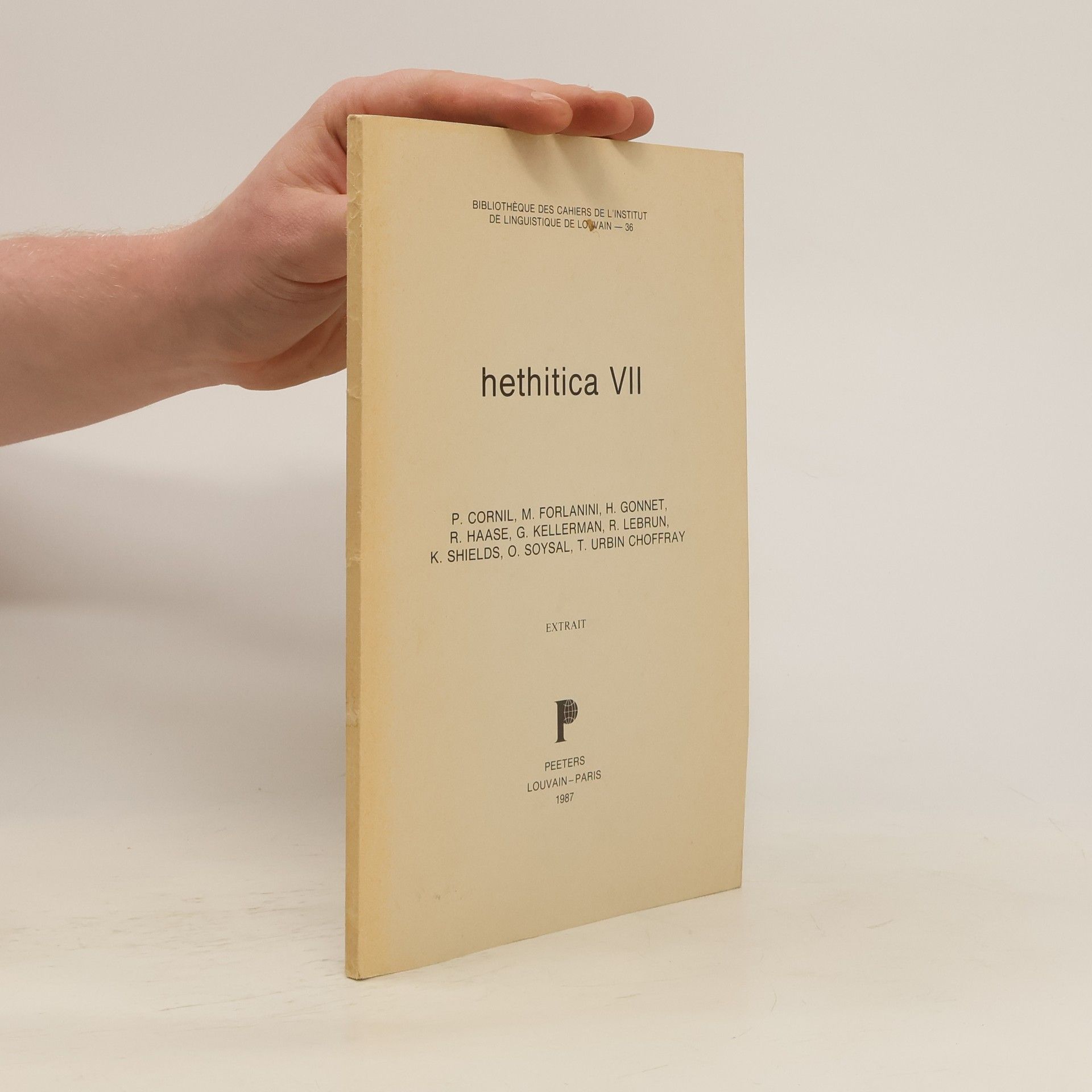P. Cornil Hethitica VII