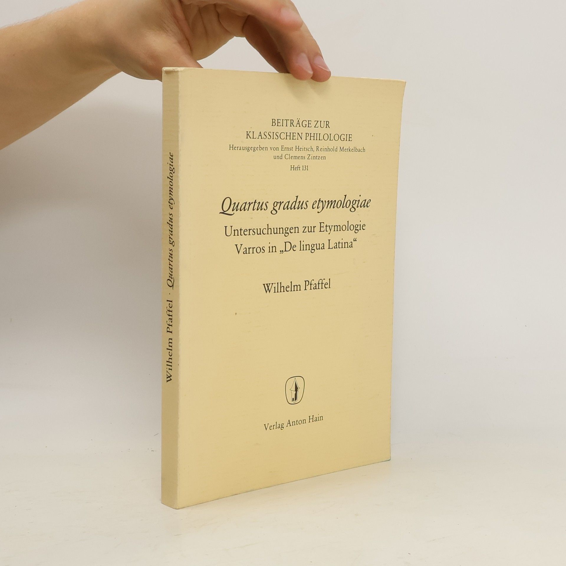 Wilhelm Pfaffel Quartus gradus etymologiae