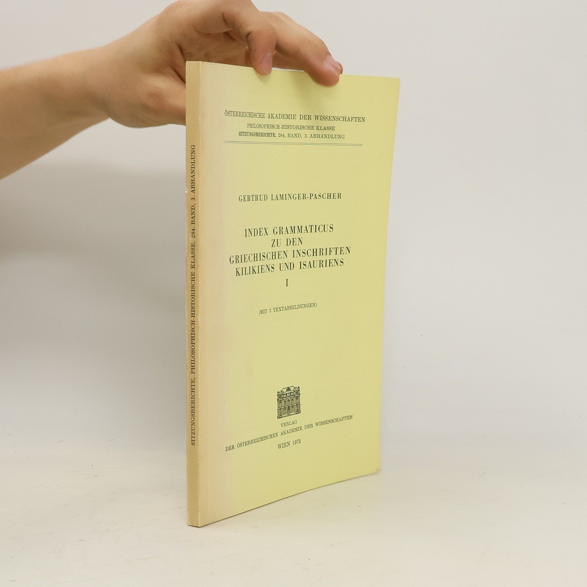 Gertrud Laminger Pascher Sitzungsberichte, Philosophisch-historische Klasse 284. Band, 3. Abhandlung