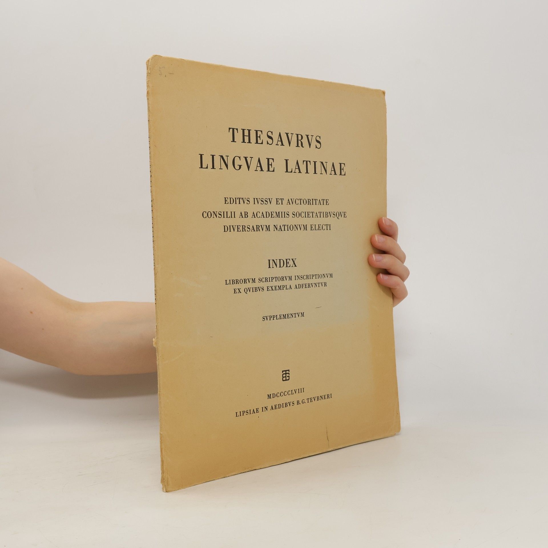 AA.VV. Thesaurus Linguae Latinae
