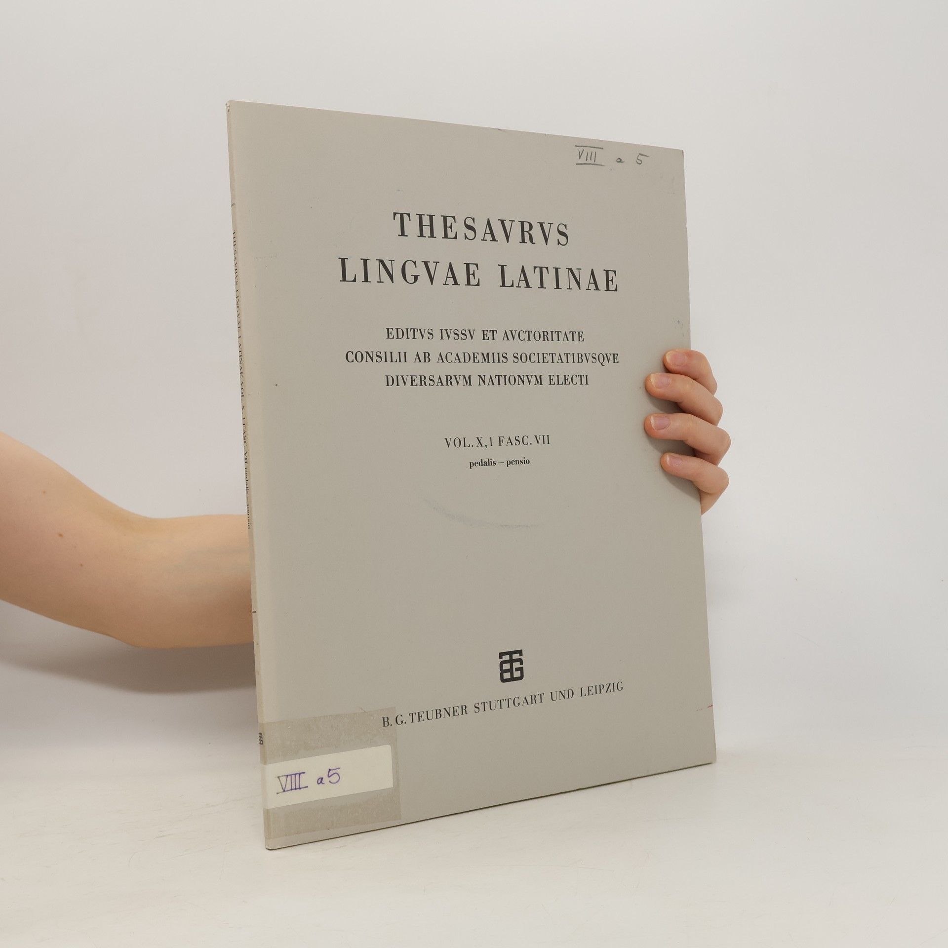 kolektiv Thesaurus linguae latinae