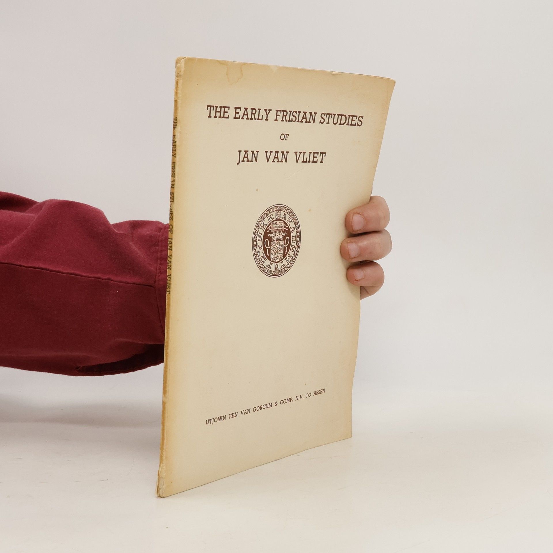 The Early Frisian Studies of Jan Van Vliet